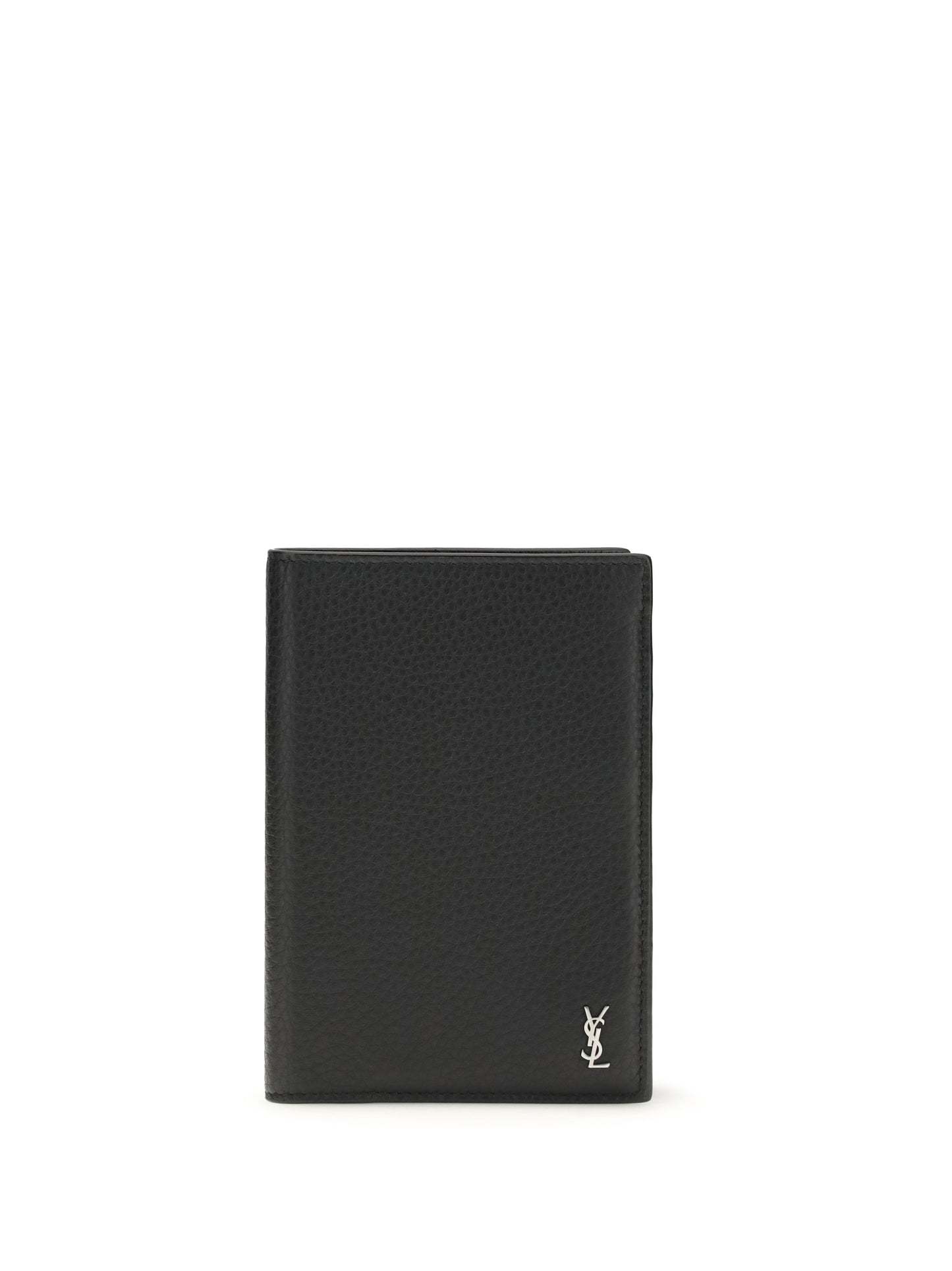 Saint Laurent Men Tiny Cassandre Passport Holder In Hammered Leather SAINT LAURENT