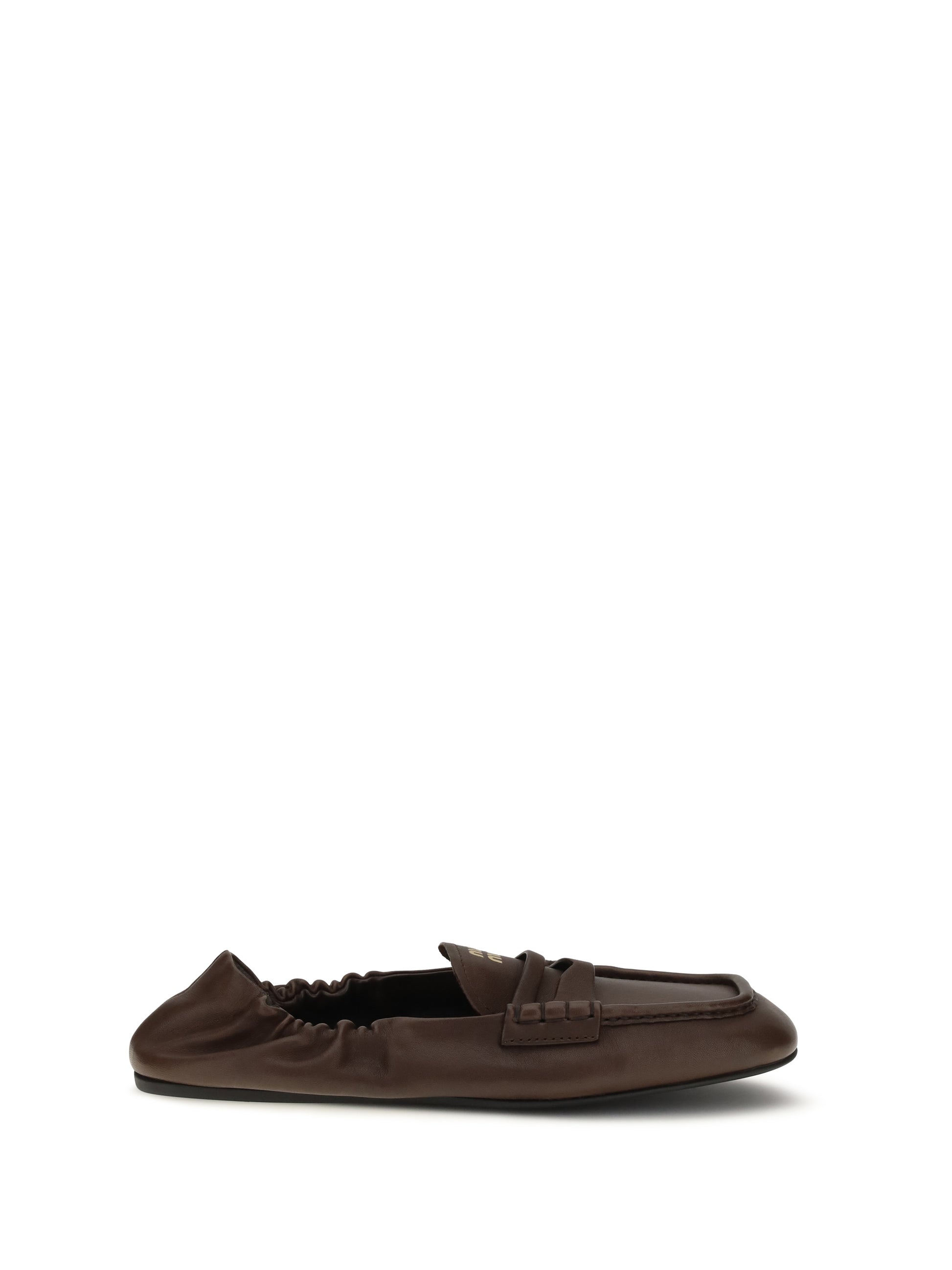 Miu Miu Women Ruches Loafers In Nappa Leather MIU MIU