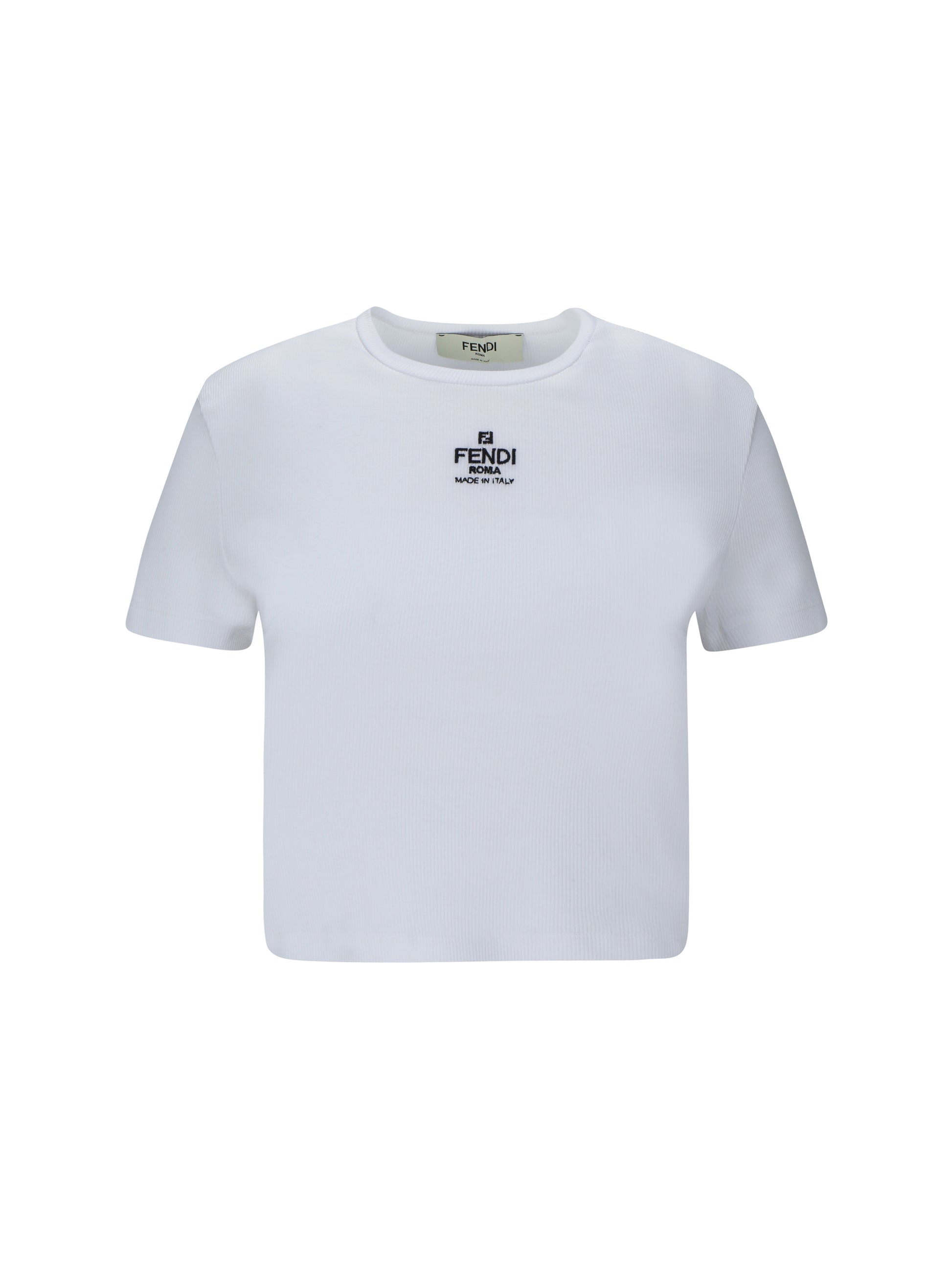 Fendi Women Cotton T-Shirt With Logo FENDI