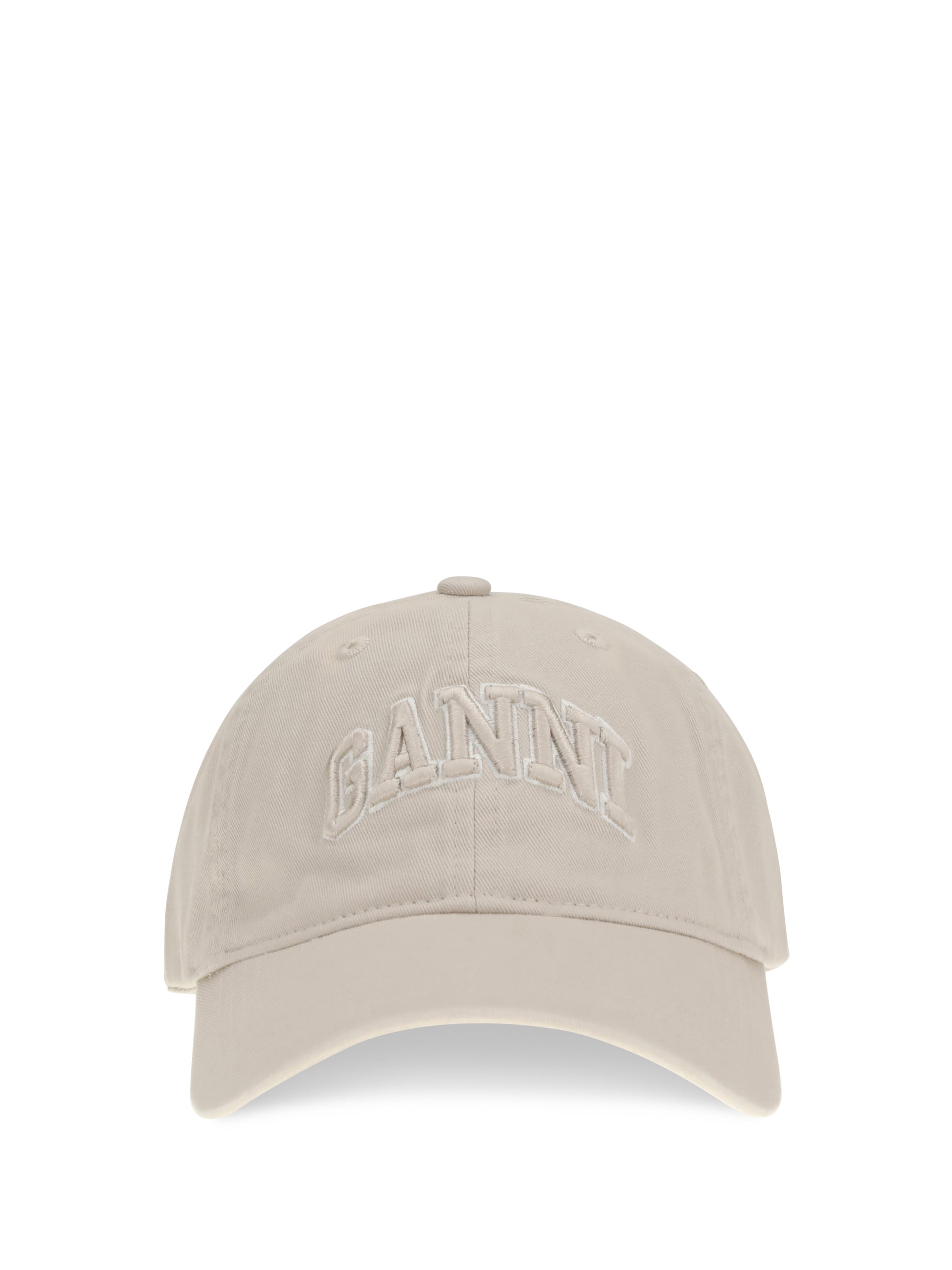Ganni Women Canvas Cap With Logo GANNI