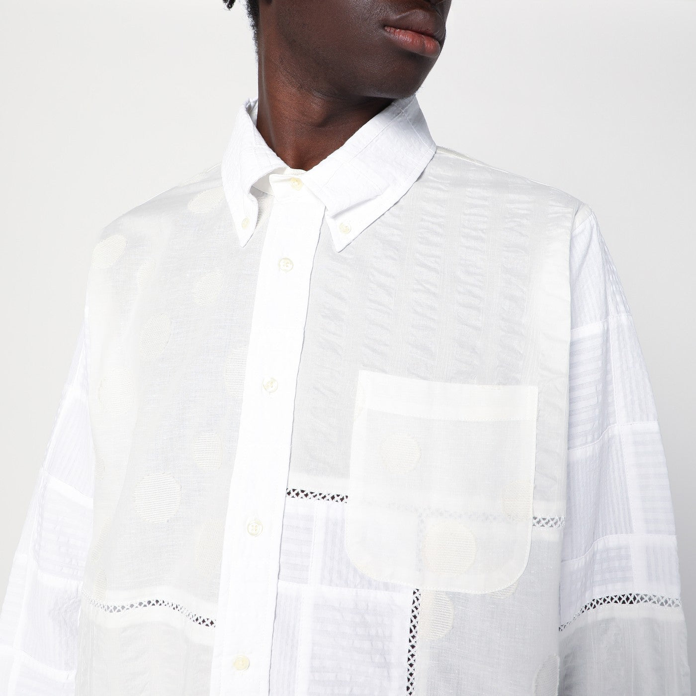 Brain Dead White Shirt Brooks Brothers X Brain Dead Men Brain Dead