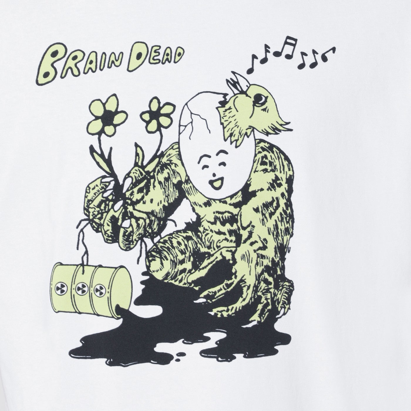 Brain Dead White Nuclear Evolution T-Shirt Men Brain Dead