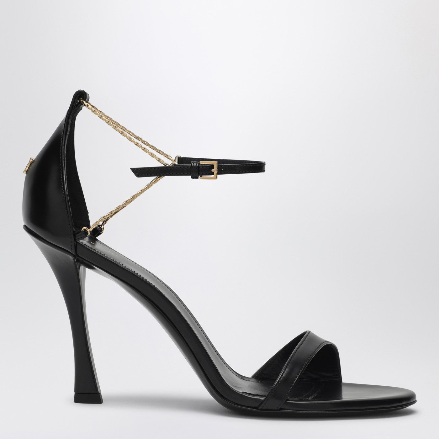 Givenchy 4G Liquid 95 Sandals In Black Leather Women GIVENCHY