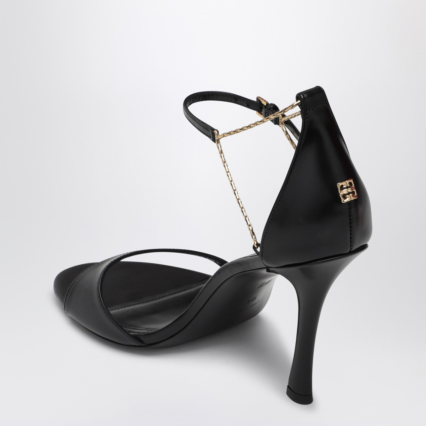 Givenchy 4G Liquid 95 Sandals In Black Leather Women GIVENCHY