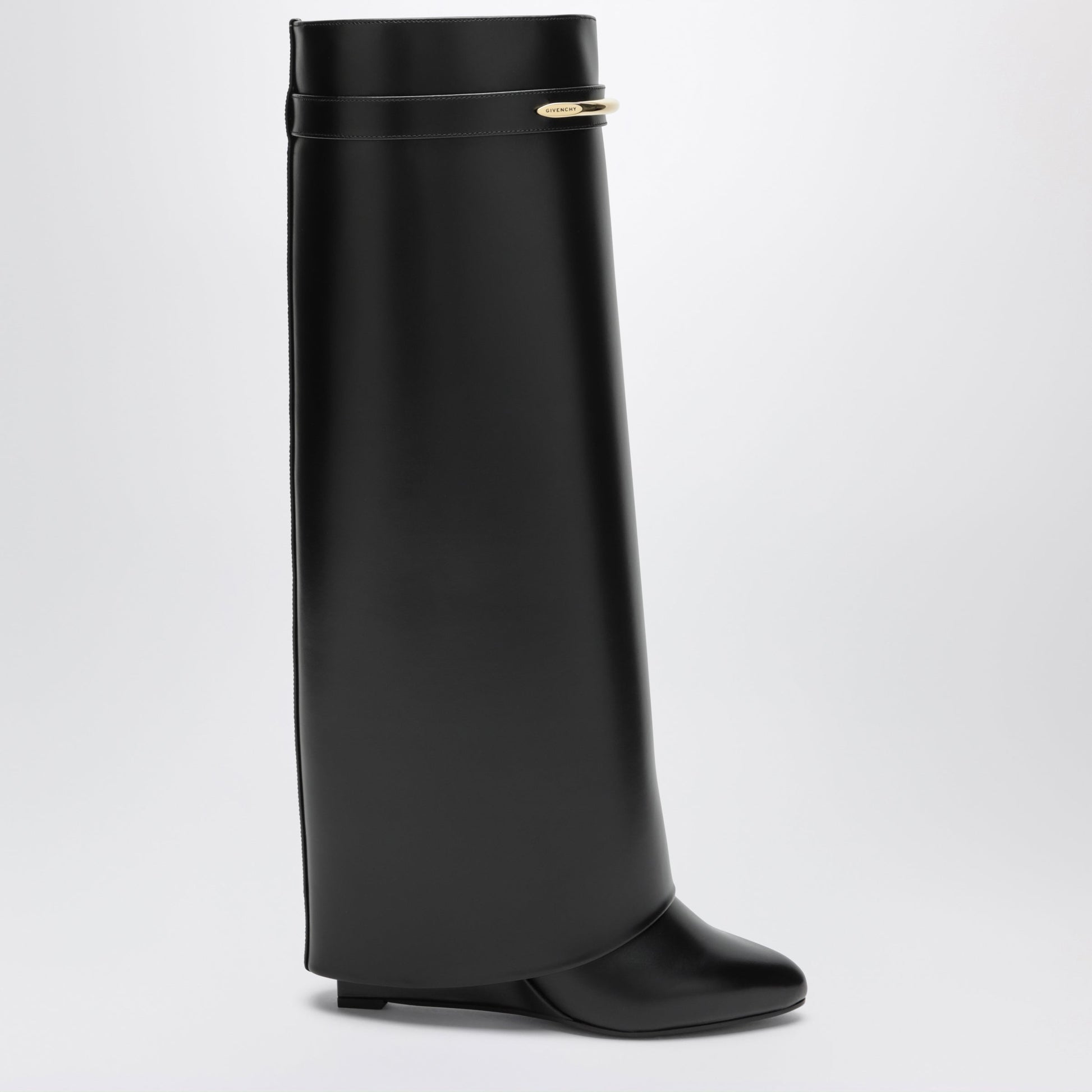 Givenchy Shark Pinch Stiefel Aus Braunem Leder In Schwarz Women GIVENCHY