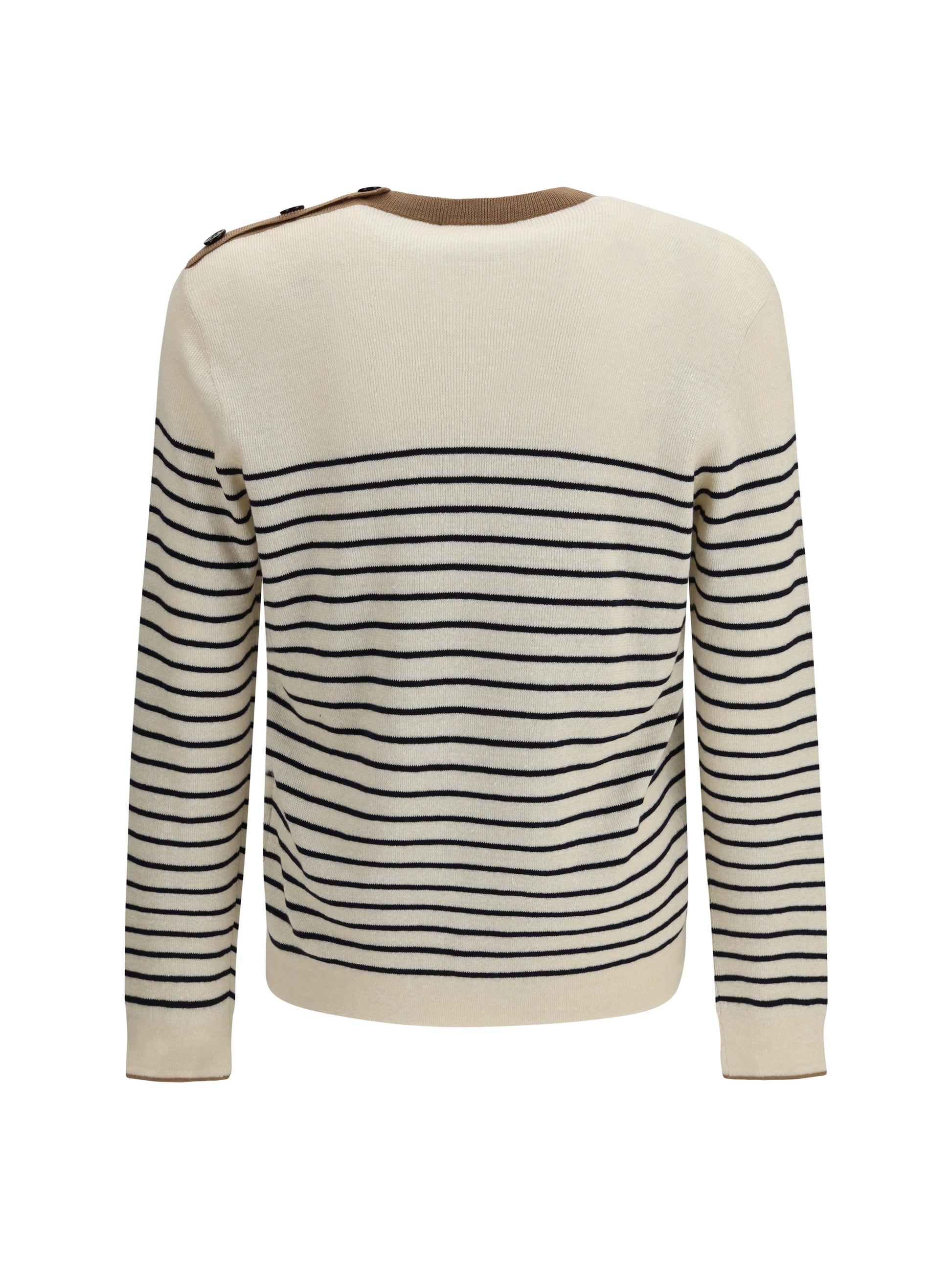 Prada Men Jacquard Wool And Cotton Blend Sweater PRADA