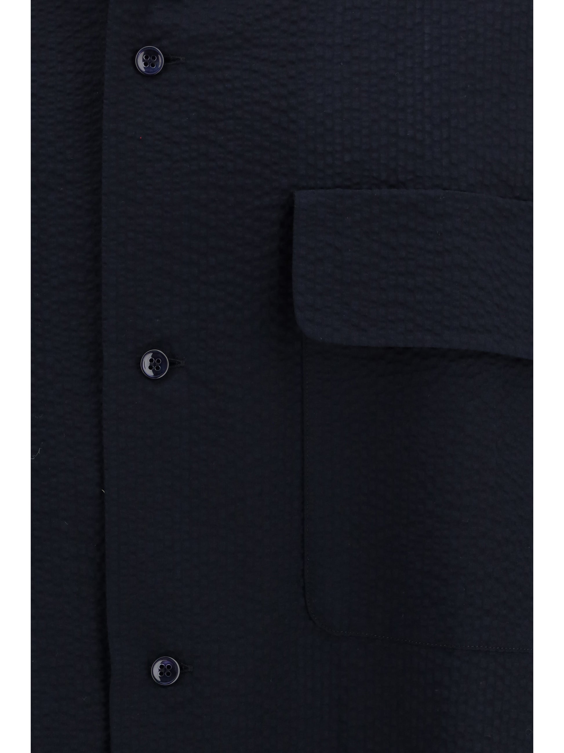 Giorgio Armani Men Cotton Shirt With Classic Collar GIORGIO ARMANI