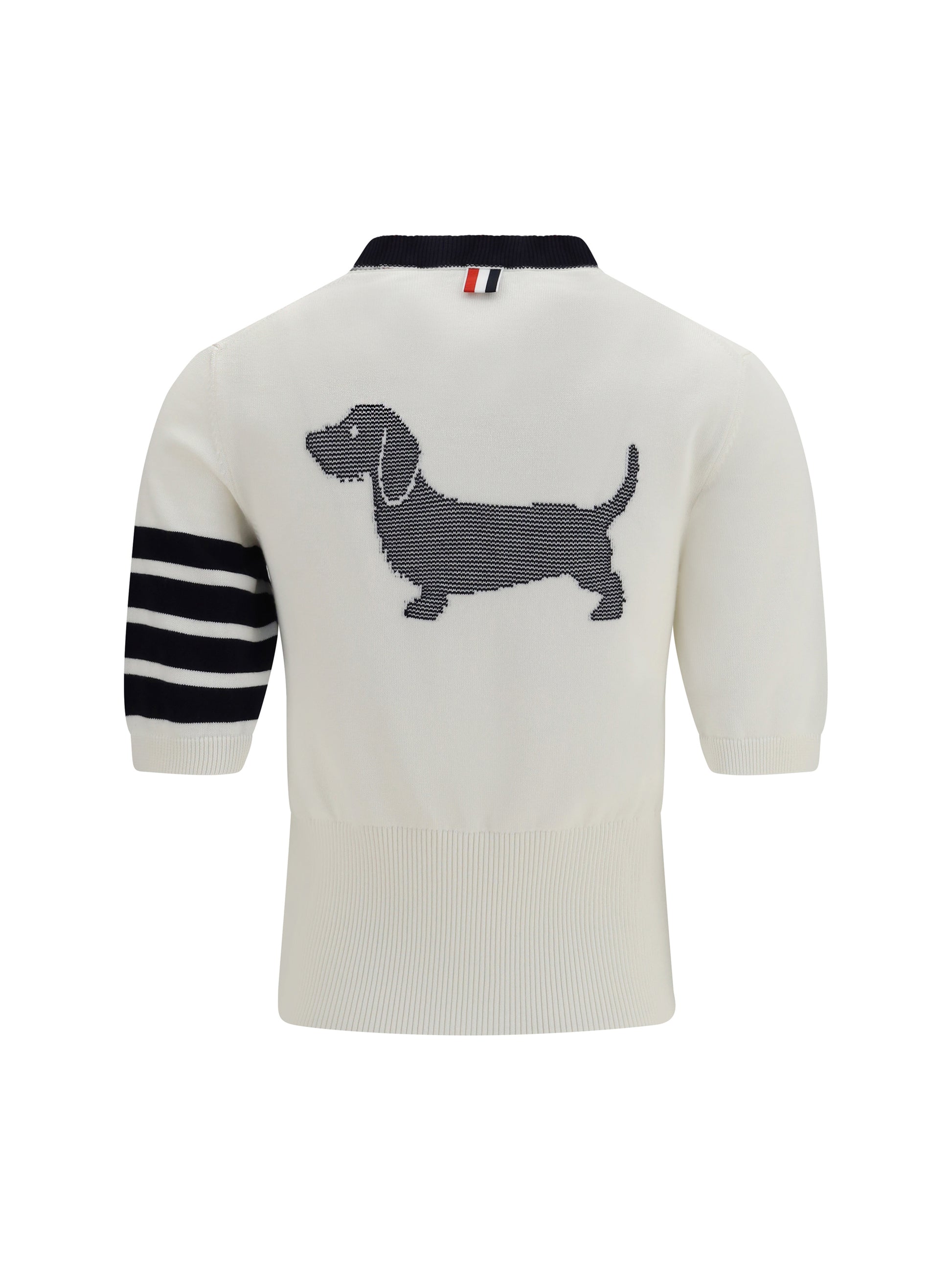 Thom Browne Women Hector Intarsia T-Shirt THOM BROWNE