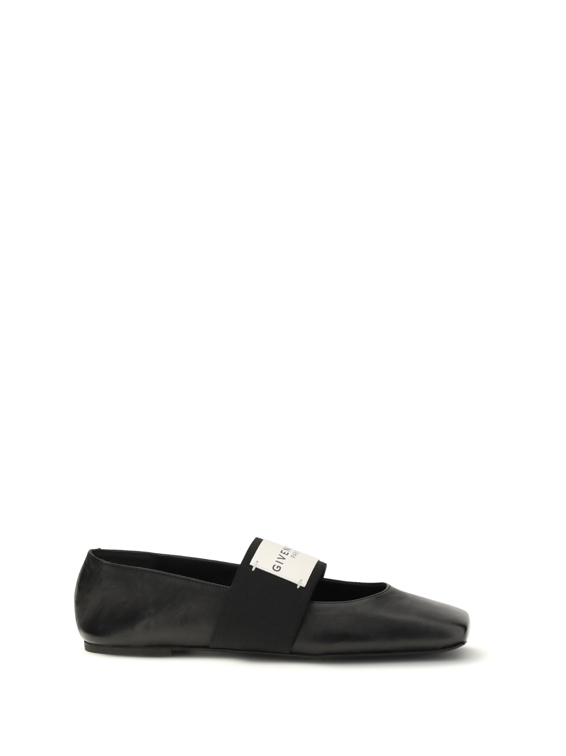 Givenchy Women Leather Sliced Square Ballerinas GIVENCHY