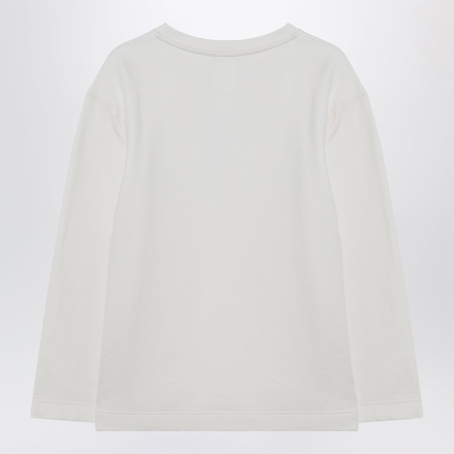 Max Mara White Sweatshirt In Silk Blend Women MAX MARA
