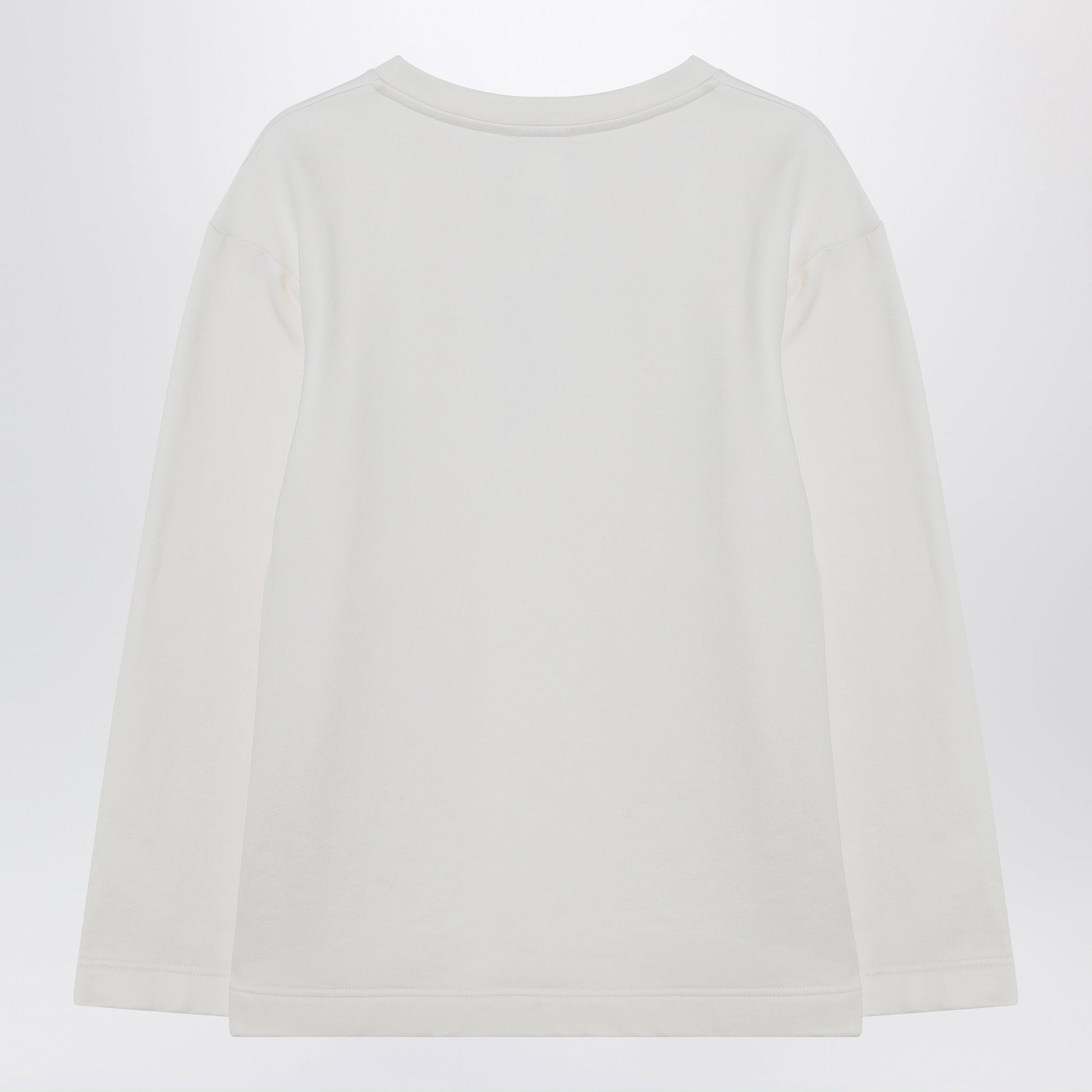 Max Mara White Sweatshirt In Silk Blend Women MAX MARA