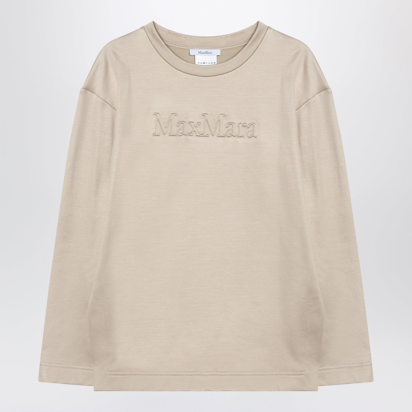 Max Mara Beige Sweatshirt In Silk Blend Women MAX MARA