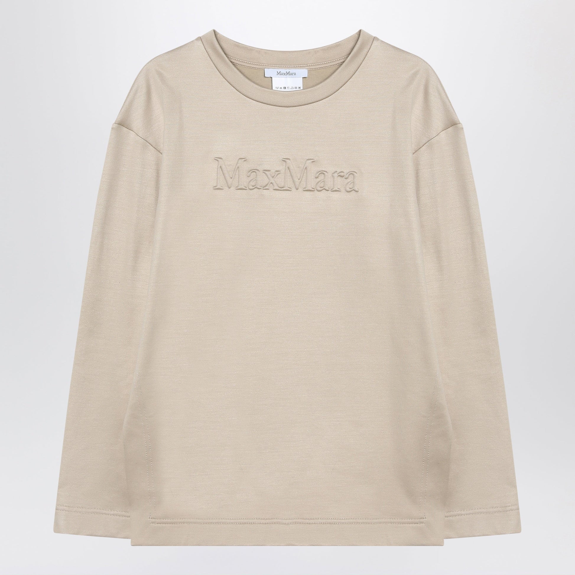 Max Mara Beige Sweatshirt In Silk Blend Women MAX MARA