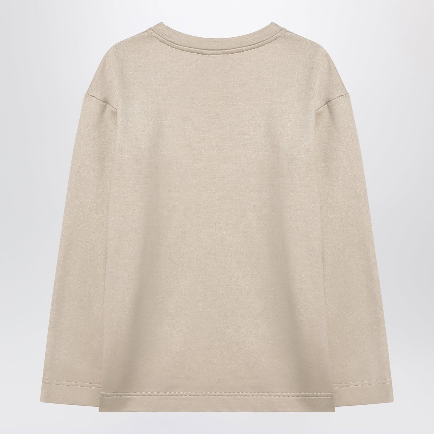 Max Mara Beige Sweatshirt In Silk Blend Women MAX MARA