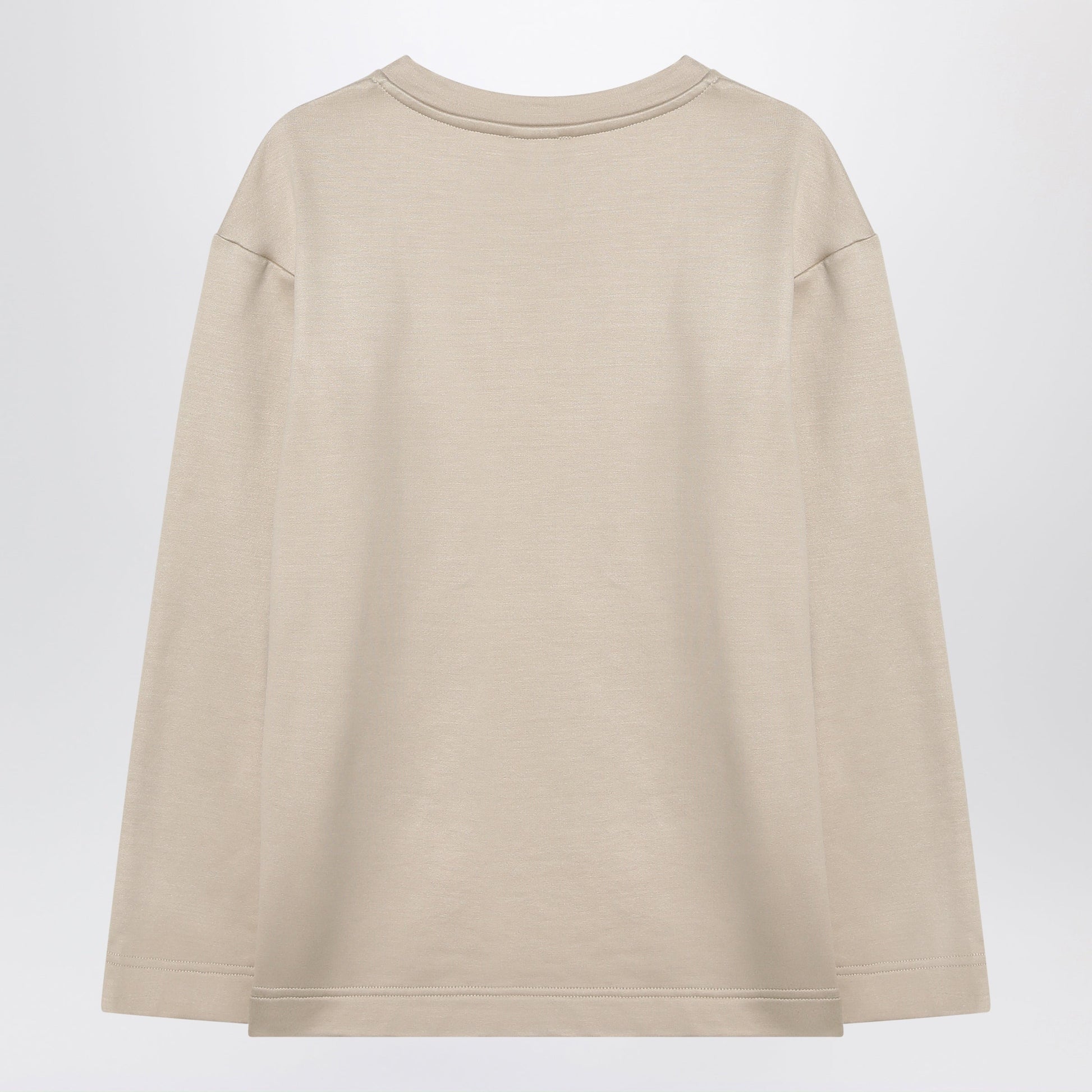Max Mara Beige Sweatshirt In Silk Blend Women MAX MARA