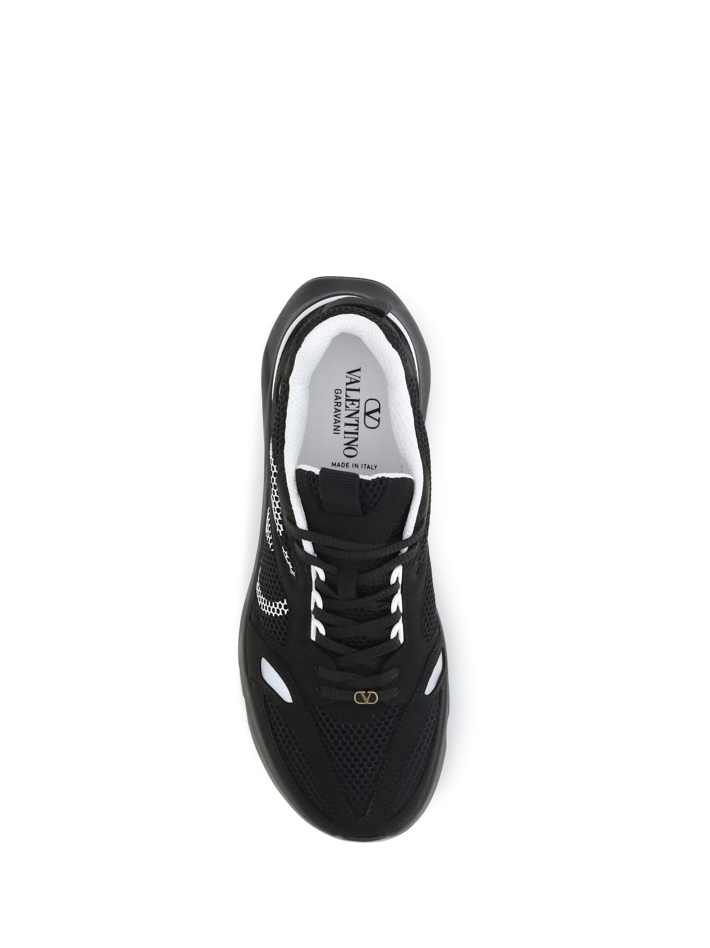 Valentino Garavani Men Demivee Mesh And Suede Sneakers VALENTINO GARAVANI
