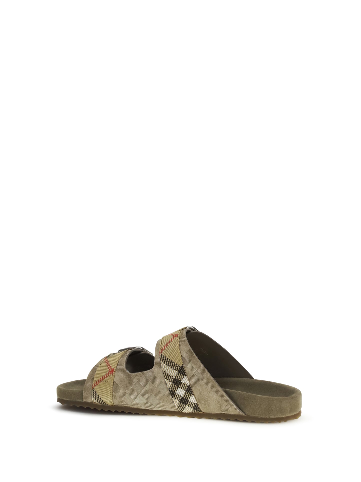 Burberry Men Urchin Suede Check Sandals BURBERRY