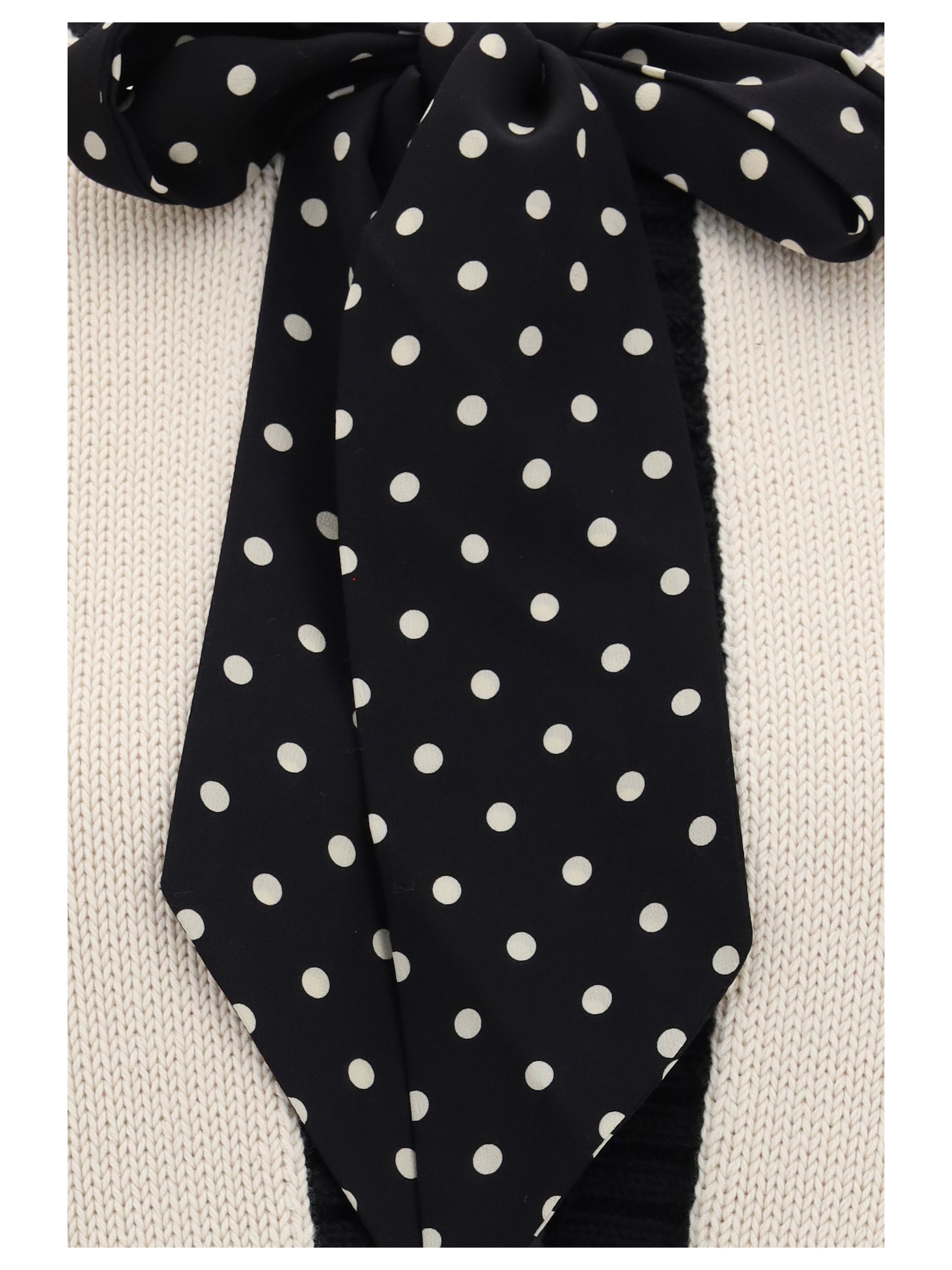 Valentino Women Open Polka-Dot Bow Cardigan VALENTINO
