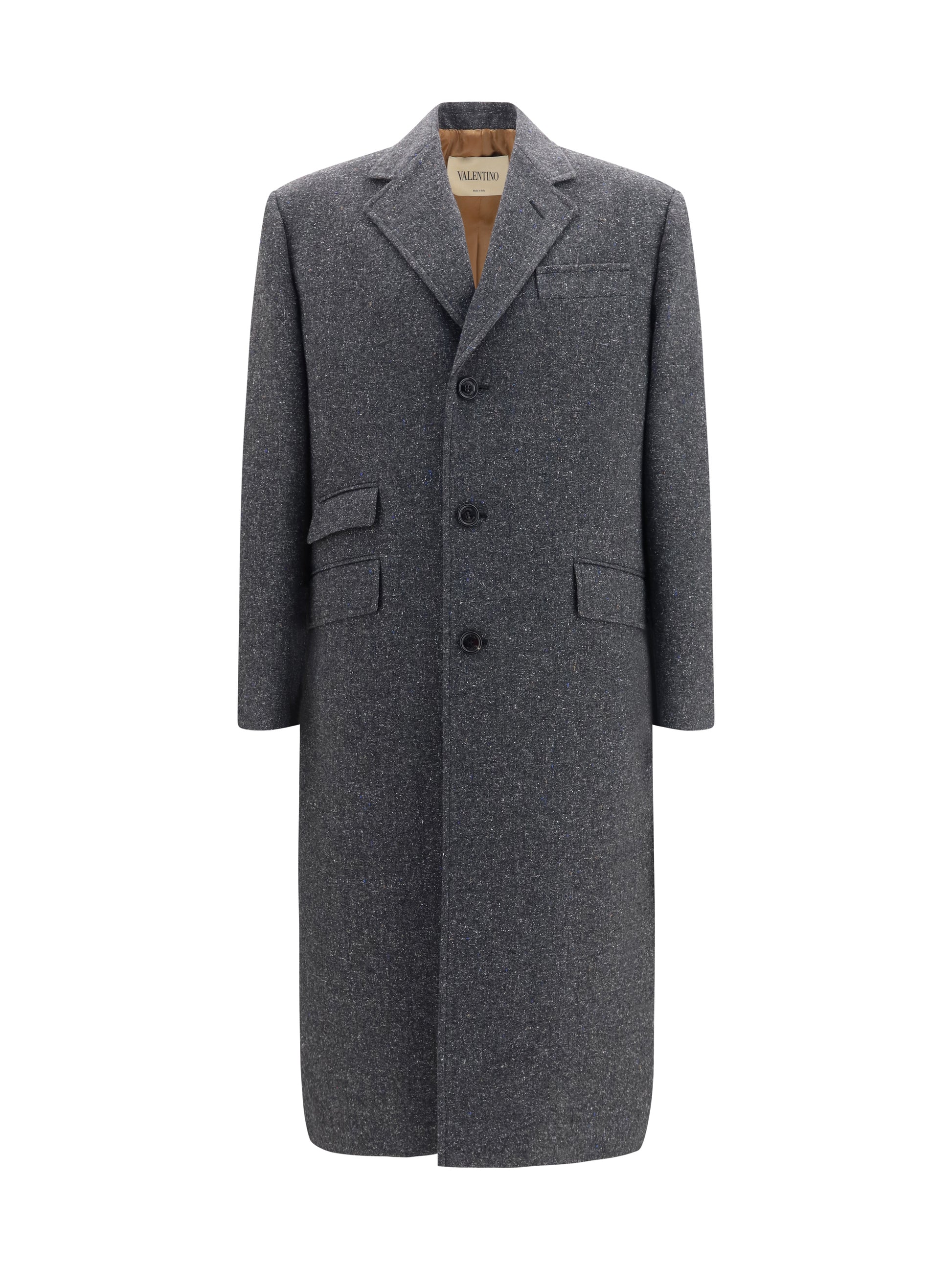Valentino Men Long Single-Breasted Coat VALENTINO