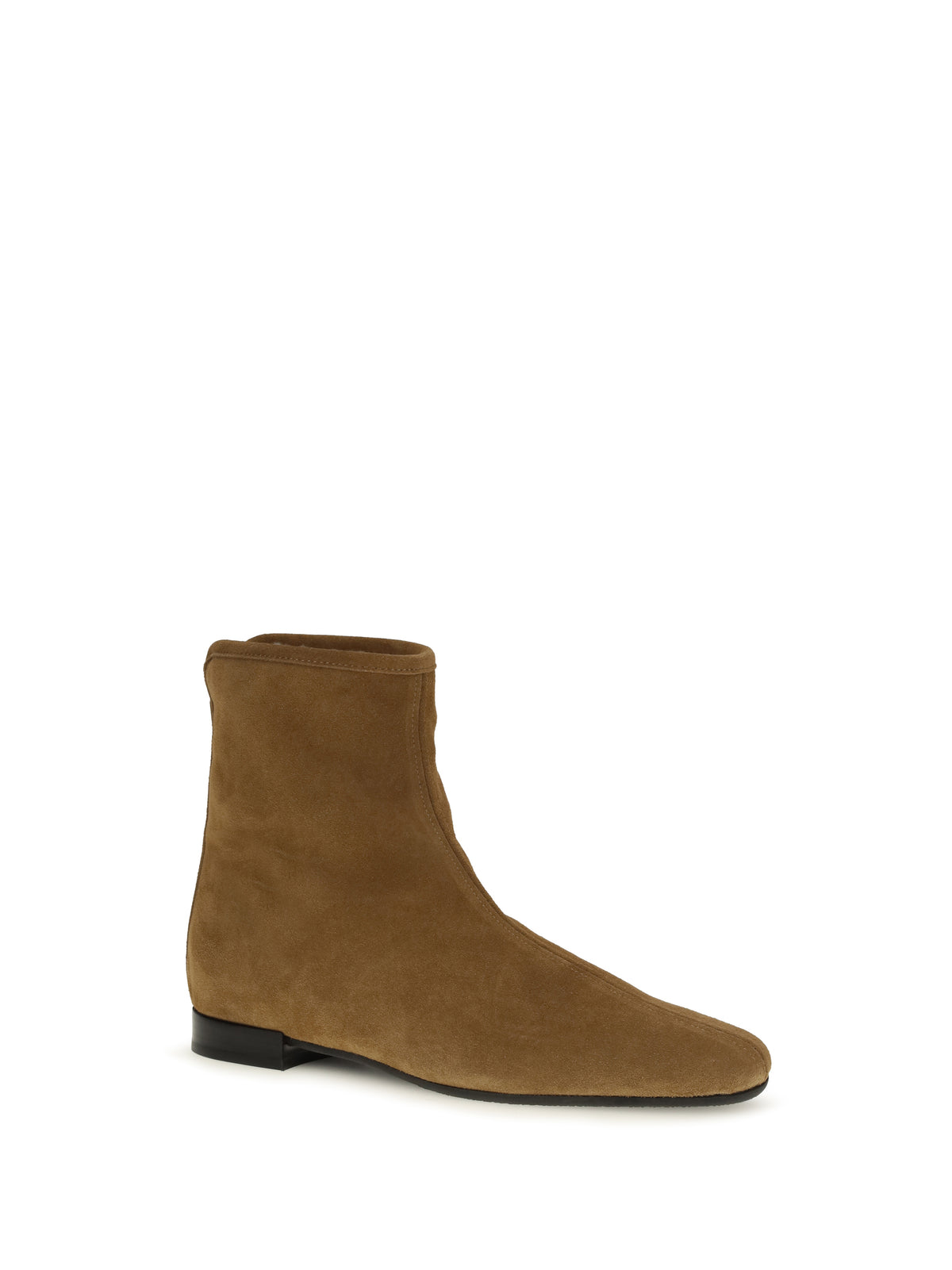 Toteme Women Suede Booties With Shearling Lining TOTEME