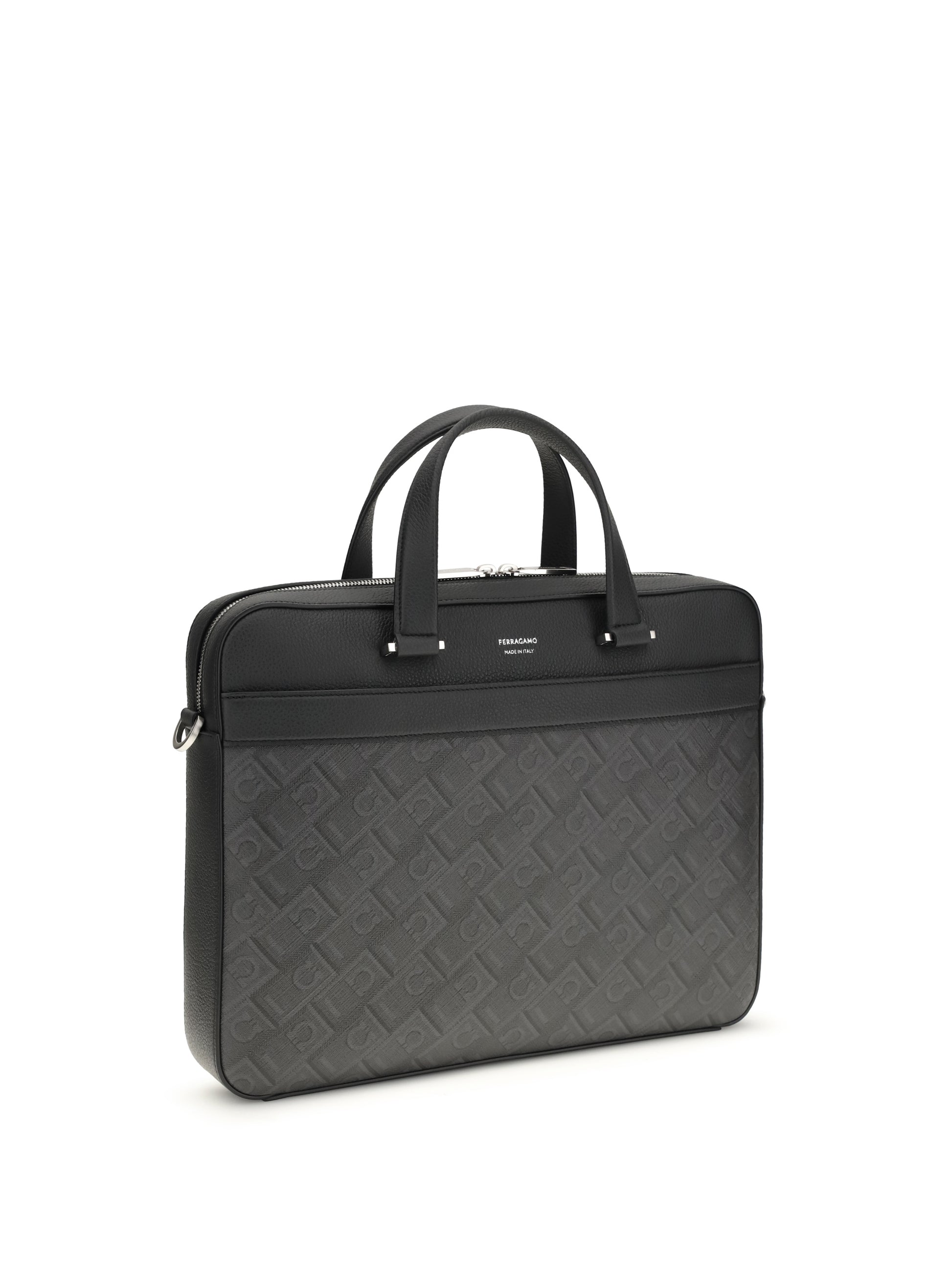 Ferragamo Men Monogram Work Bag FERRAGAMO