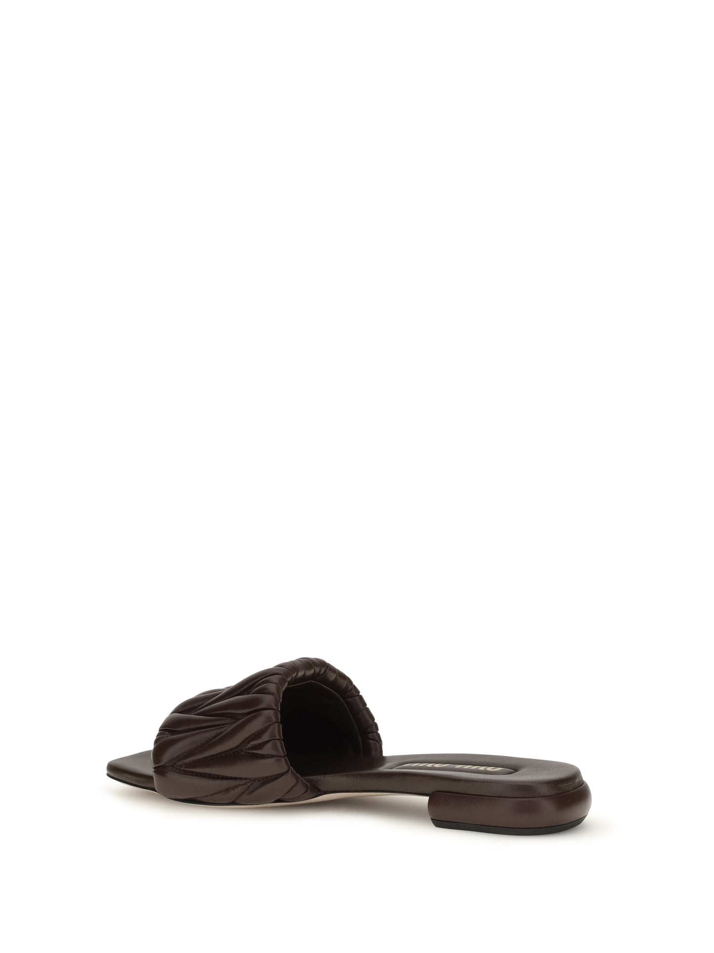 Miu Miu Women Matelassé Nappa Leather Sandals MIU MIU