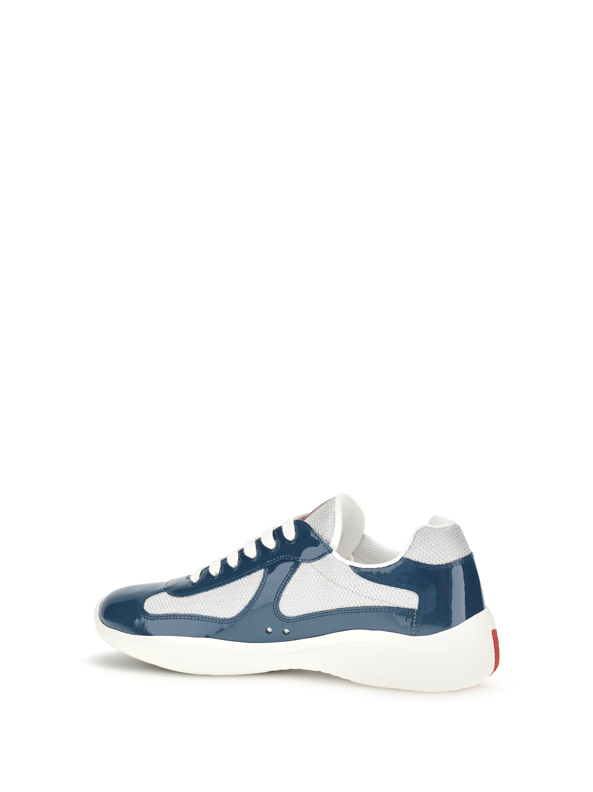 Prada Men America’S Cup Sneakers In Patent Leather And Technical Fabric PRADA