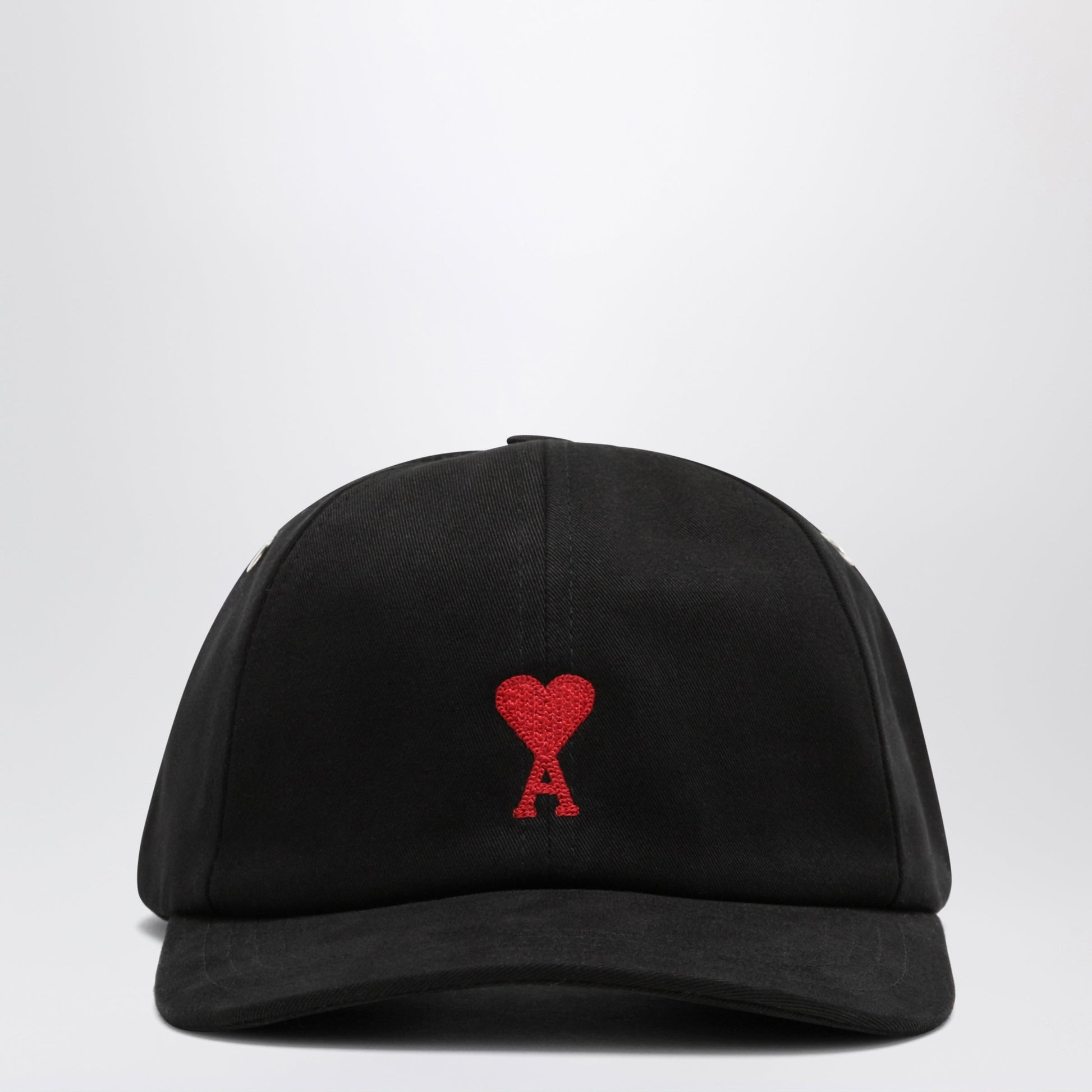 Ami Paris Black Baseball Cap With Logo Men AMI PARIS