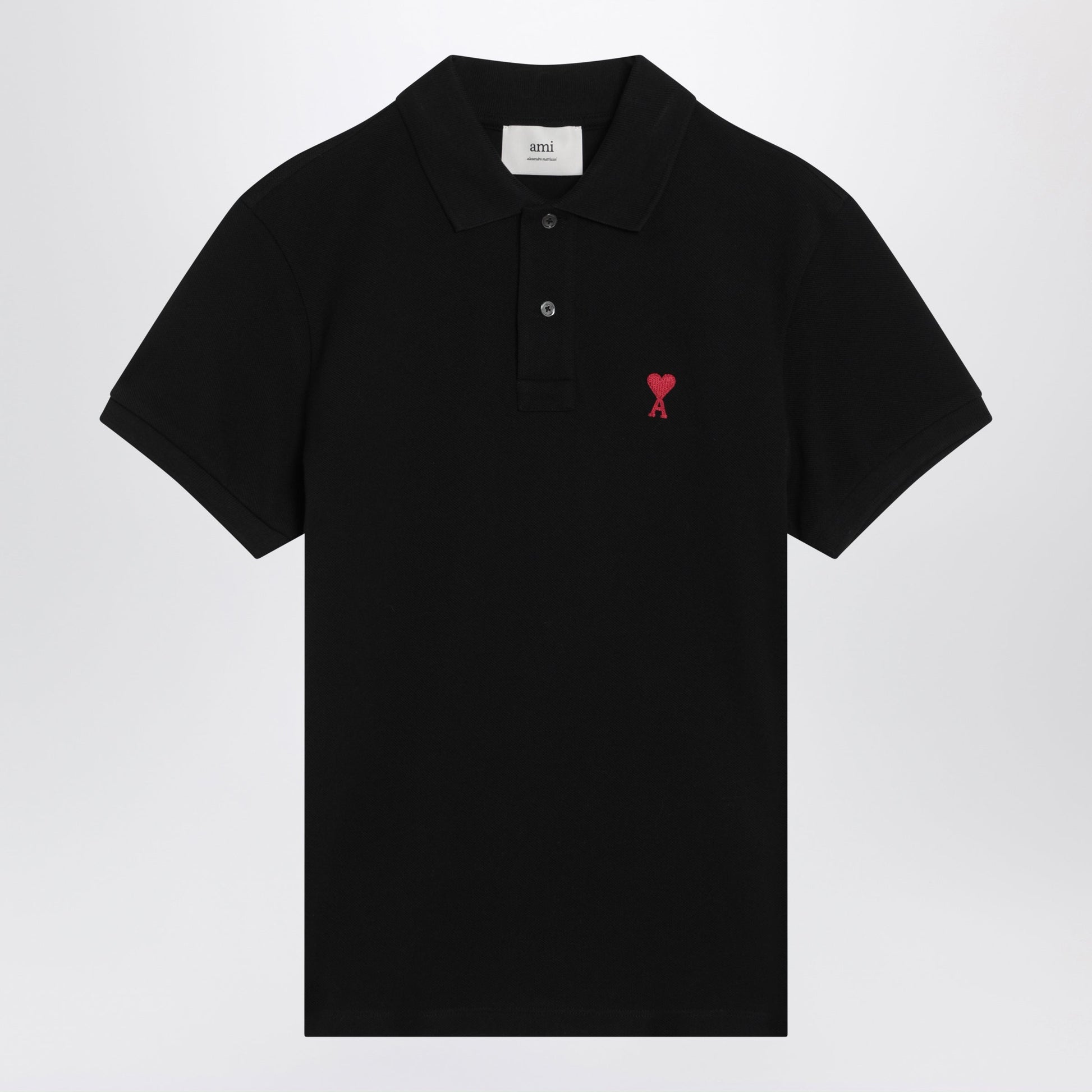 Ami Paris Black Ami De Cå“Ur Polo Shirt Women AMI PARIS