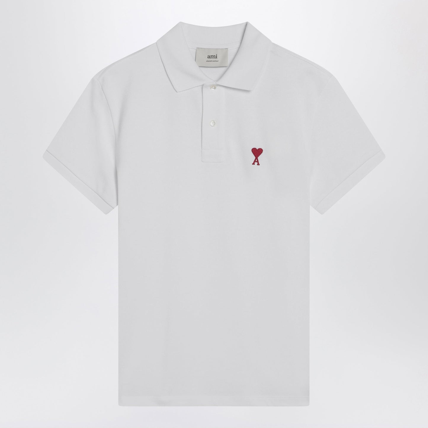 Ami Paris White Ami De Cå“Ur Polo Shirt Women AMI PARIS