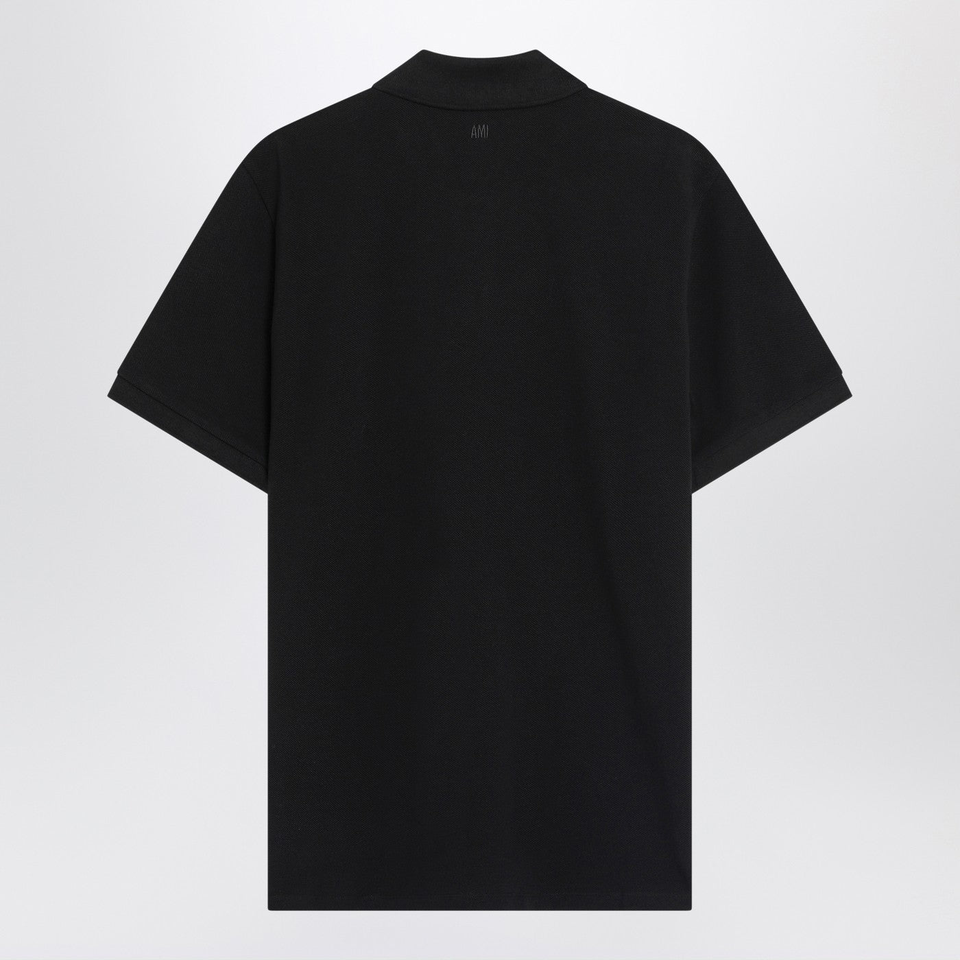Ami Paris Ami De Coeur Black Polo Shirt Men AMI PARIS