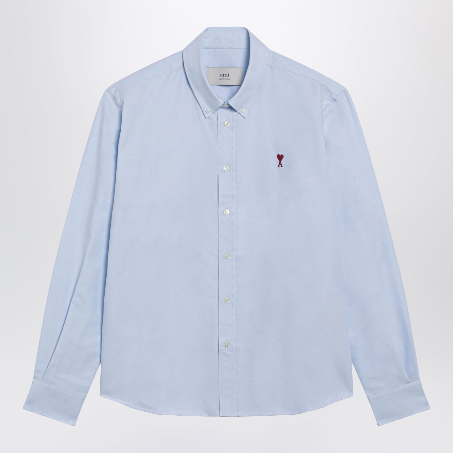 Ami Paris Light Blue Ami De Coeur Shirt Men AMI PARIS