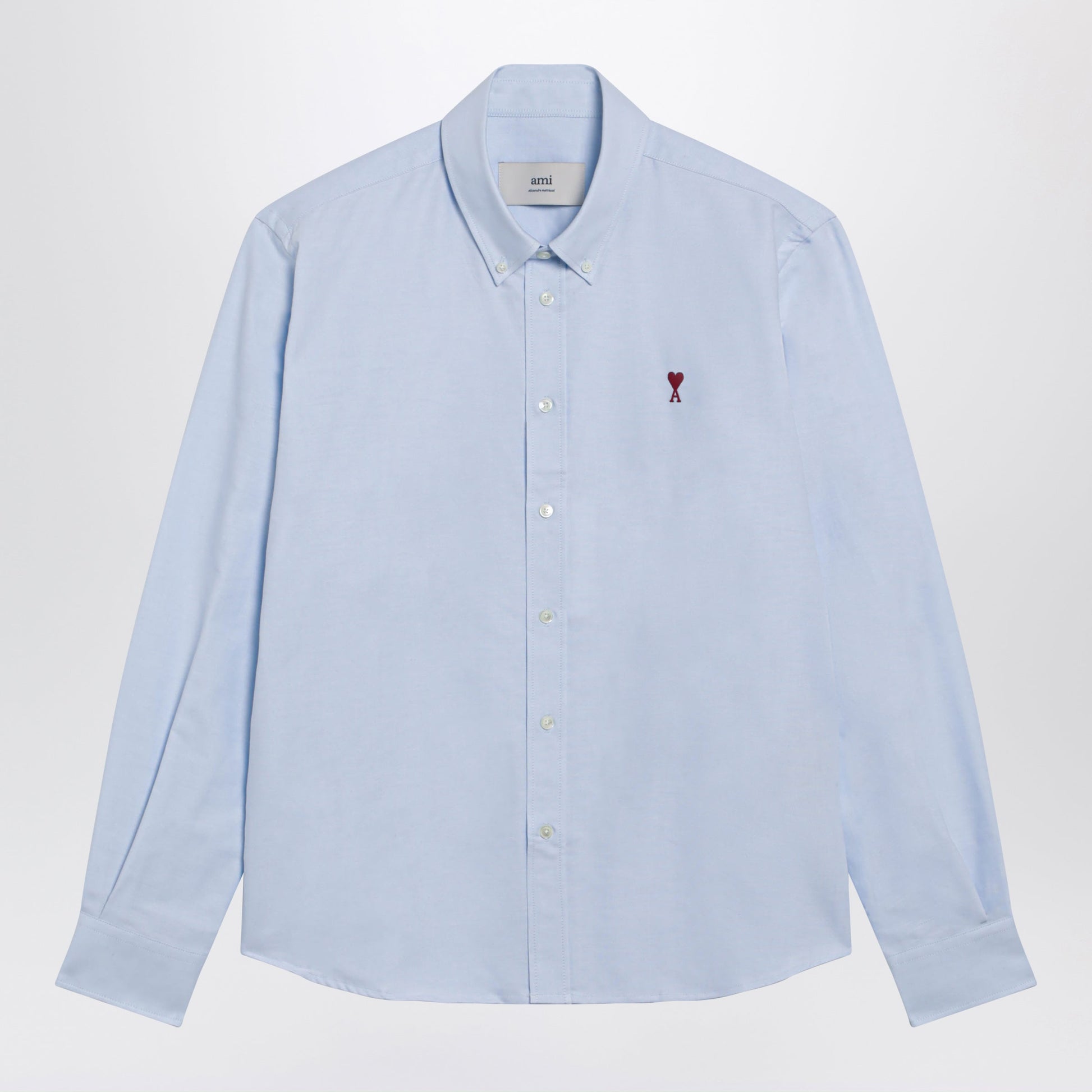 Ami Paris Light Blue Ami De Coeur Shirt Men AMI PARIS