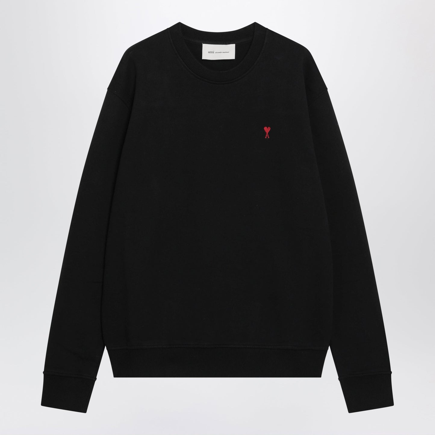 Ami Paris Black Ami De Coeur Sweatshirt Men AMI PARIS