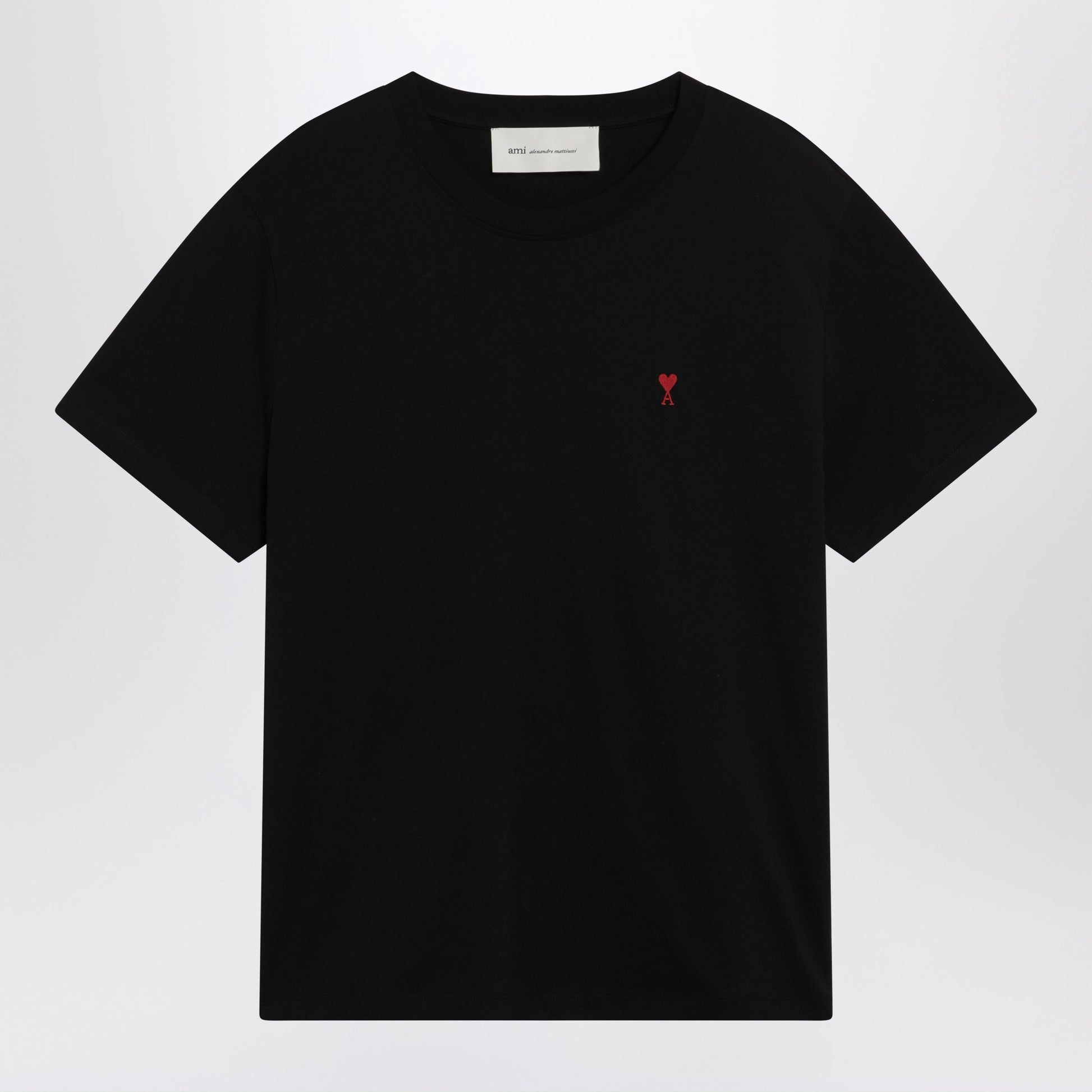 Ami Paris Black Ami De Coeur T-Shirt Men AMI PARIS