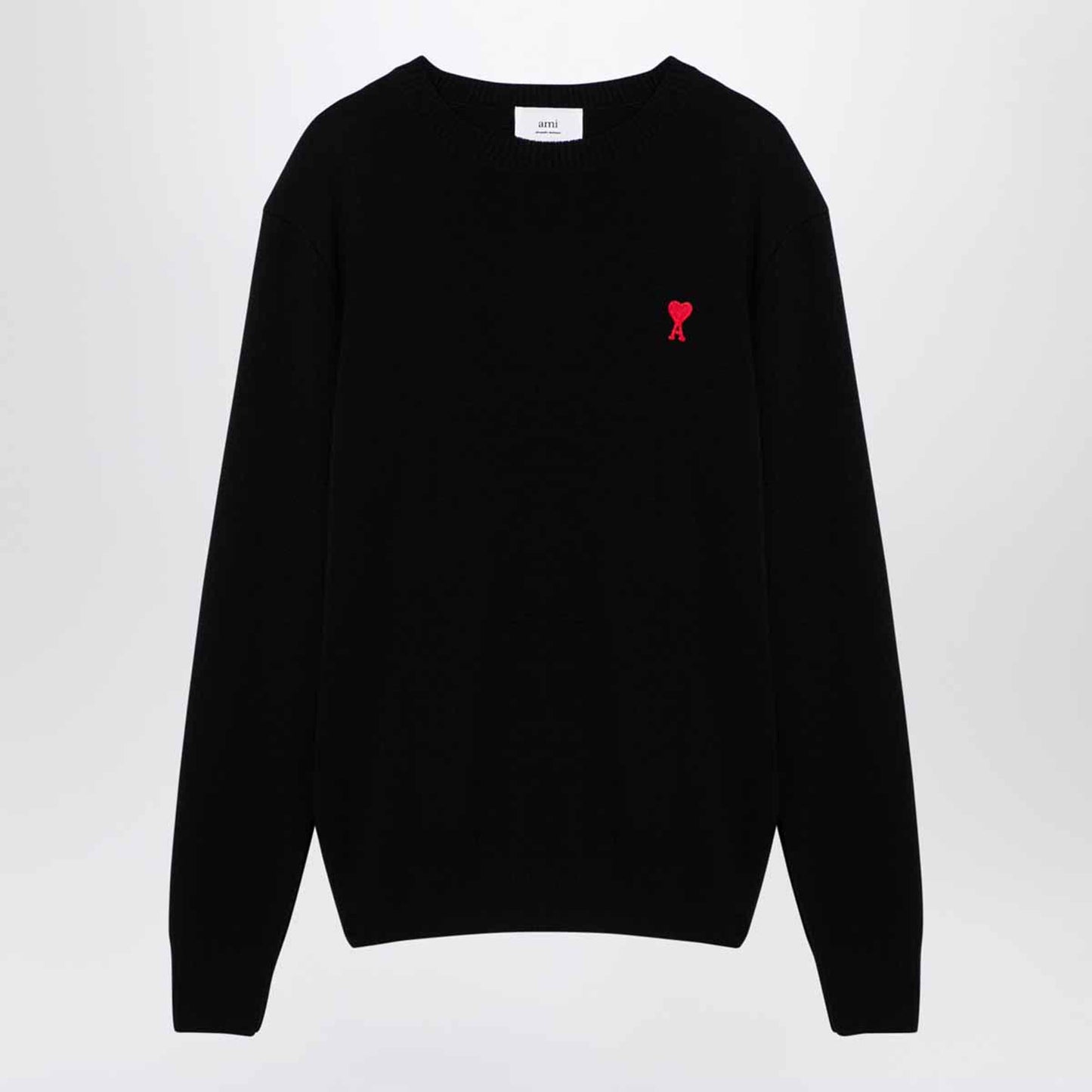Ami Paris Black Ami De Coeur Sweater Women AMI PARIS