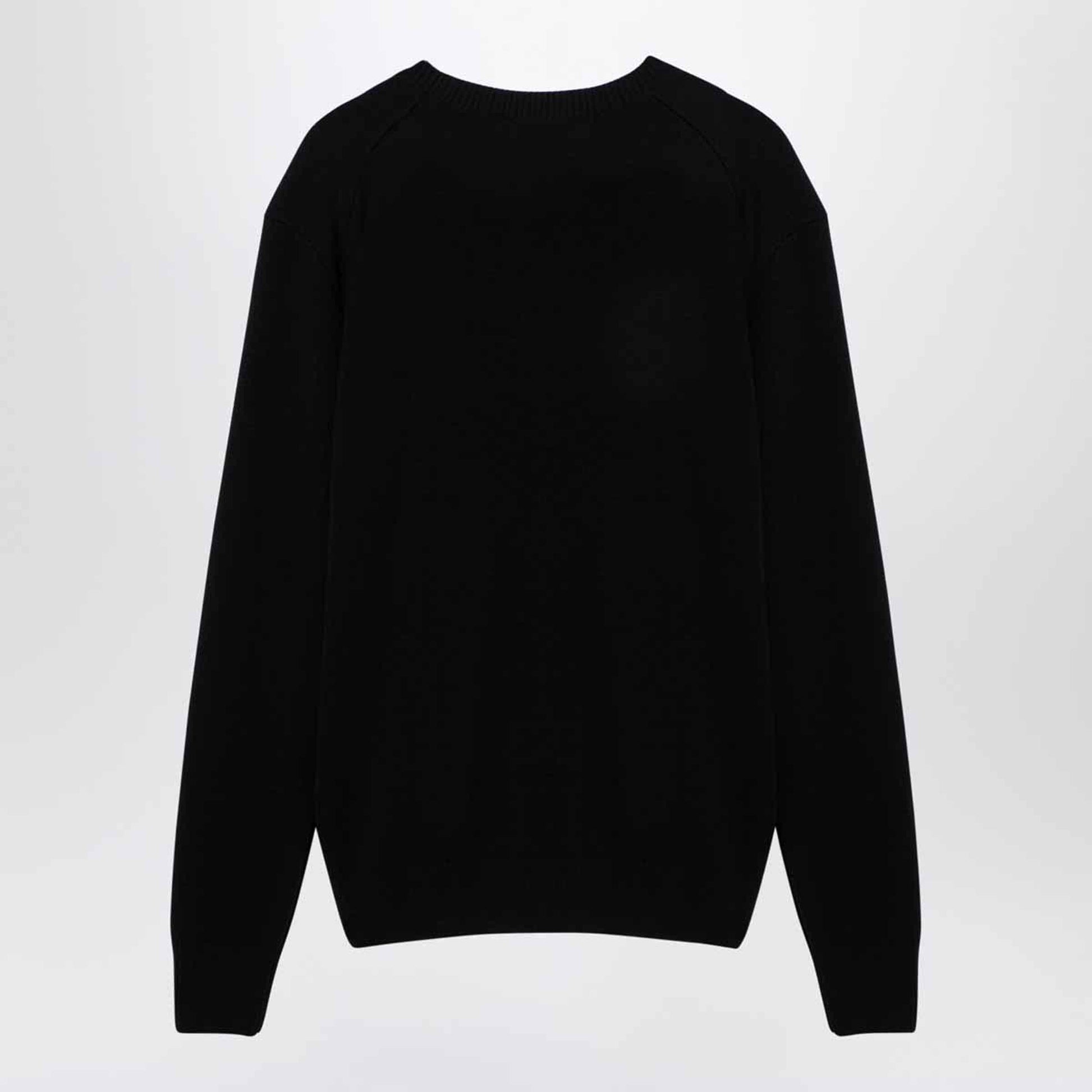 Ami Paris Black Ami De Coeur Sweater Women AMI PARIS