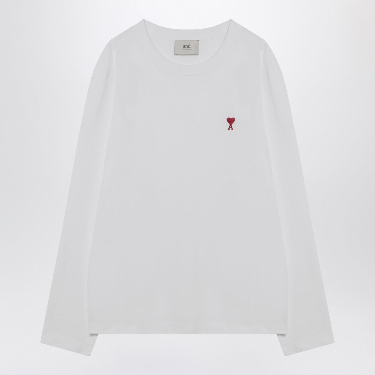 Ami Paris White Ami De Coeur Sweater Men AMI PARIS
