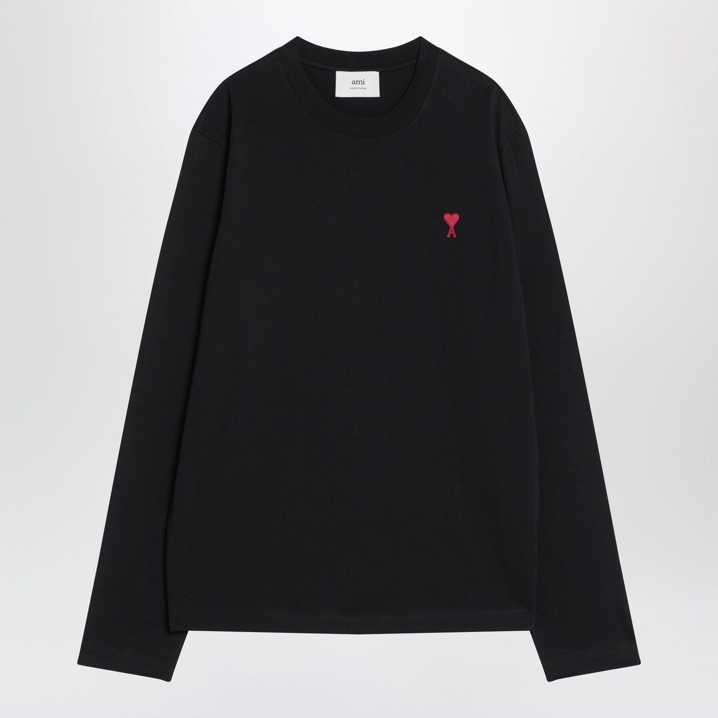 Ami Paris Black Ami De Coeur T-Shirt Men AMI PARIS