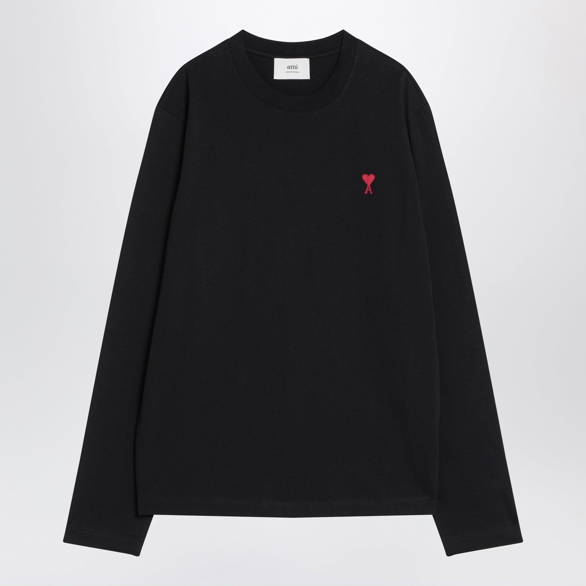 Ami Paris Black Ami De Coeur T-Shirt Men AMI PARIS