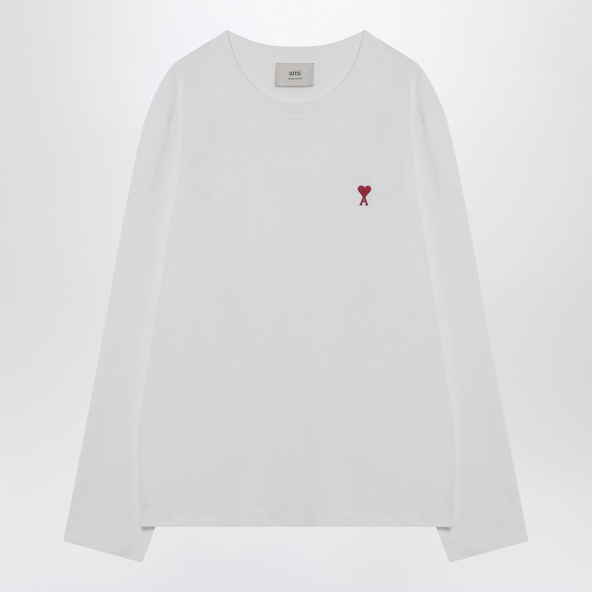 Ami Paris White Ami De Coeur Sweater Men AMI PARIS