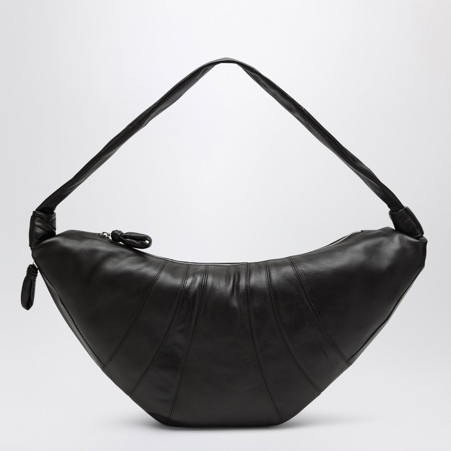 Lemaire Large Croissant Dark Chocolate Lambskin Bag Men LEMAIRE