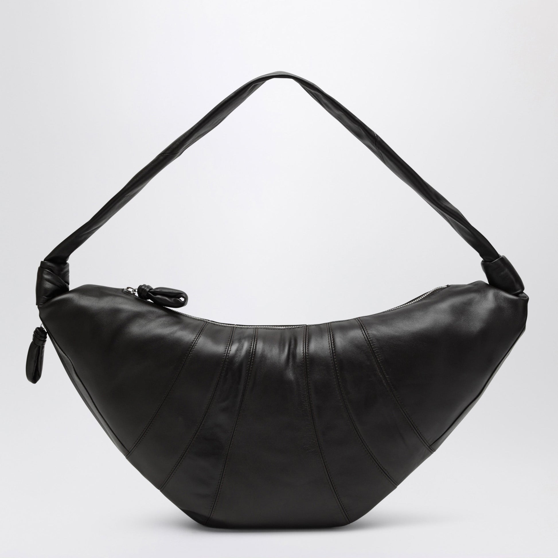 Lemaire Large Croissant Dark Chocolate Lambskin Bag Men LEMAIRE
