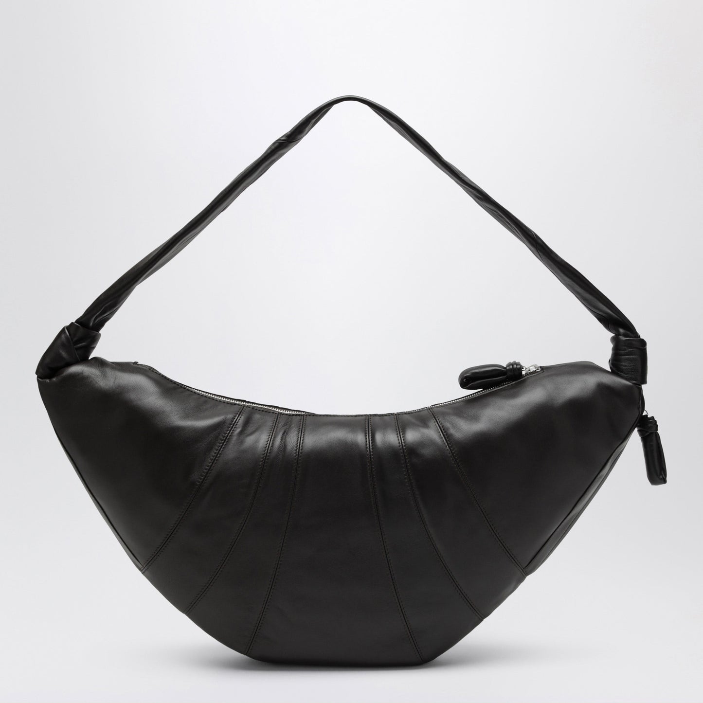 Lemaire Large Croissant Dark Chocolate Lambskin Bag Men LEMAIRE