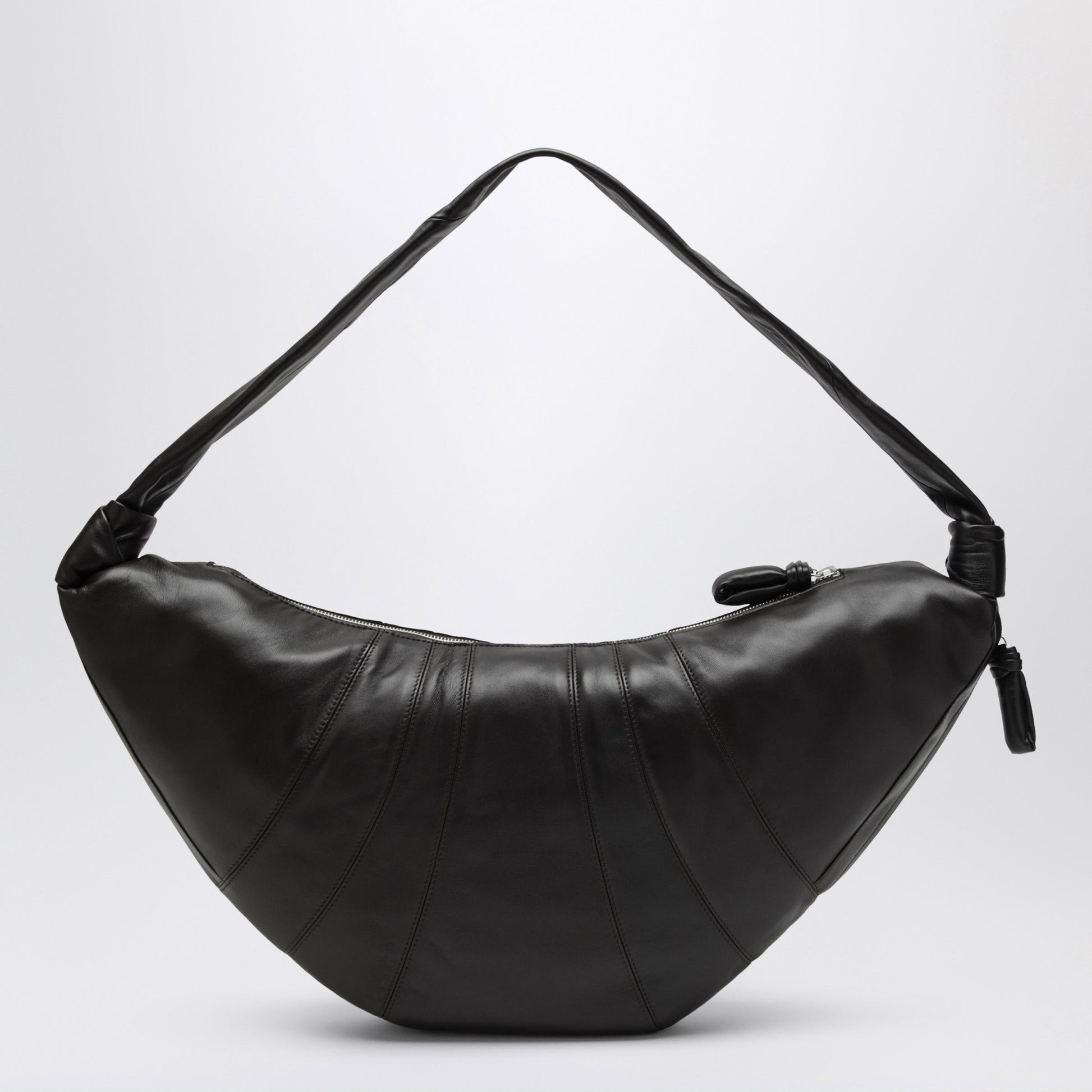 Lemaire Large Croissant Dark Chocolate Lambskin Bag Men LEMAIRE