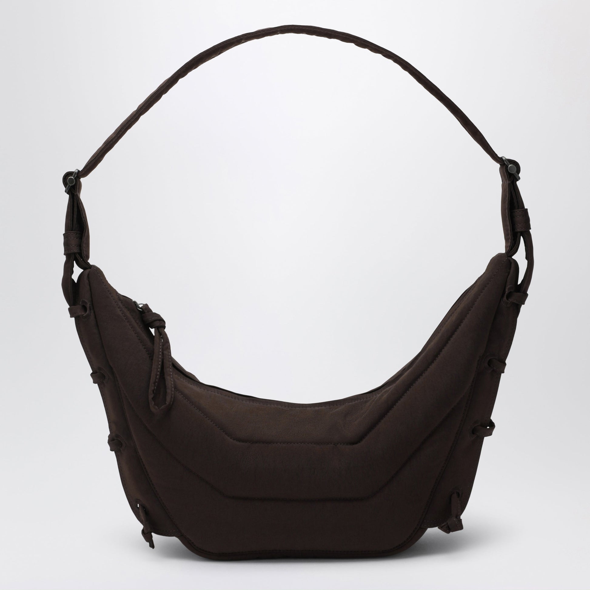 Lemaire Small Soft Game Bag In Water-Repellent Brown Nylon Women LEMAIRE