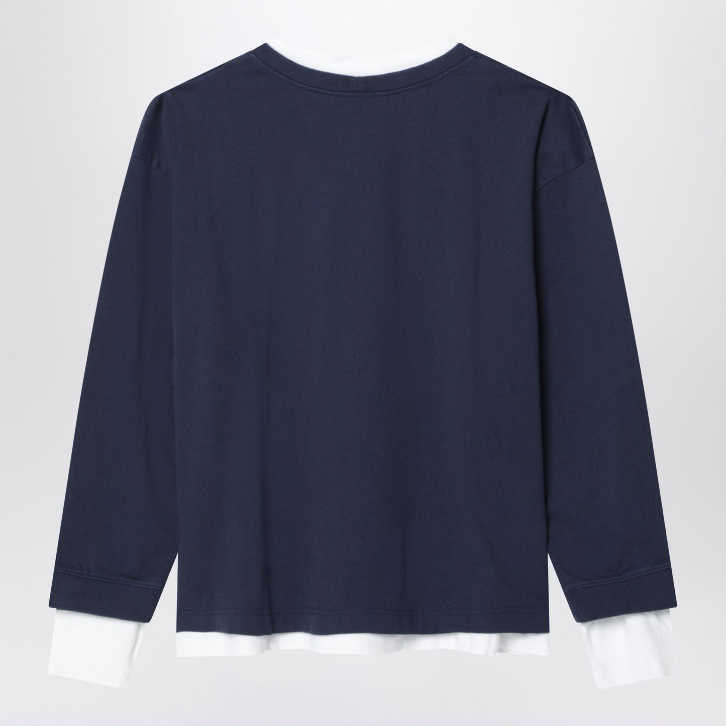 Acne Studios Navy Blue/White Cotton Sweatshirt Men ACNE STUDIOS
