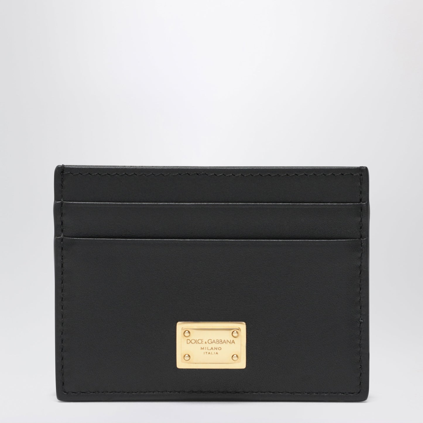 Dolce&Gabbana Black Plonge Calf Leather Card Holder Women DOLCE & GABBANA