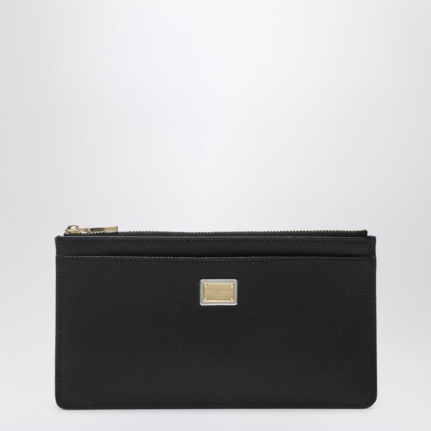 Dolce&Gabbana Large Black Dauphine Leather Card Holder Women DOLCE & GABBANA