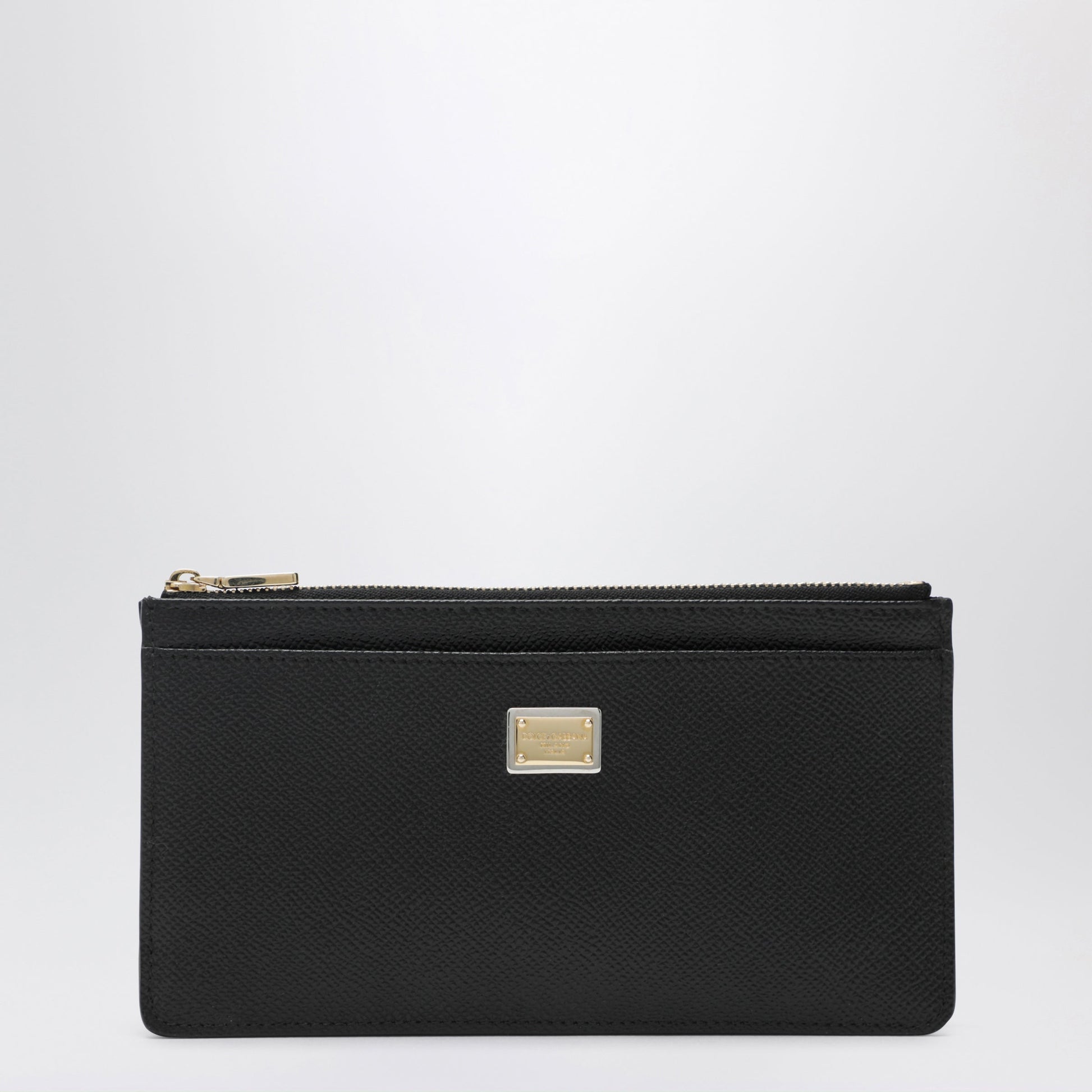 Dolce&Gabbana Large Black Dauphine Leather Card Holder Women DOLCE & GABBANA